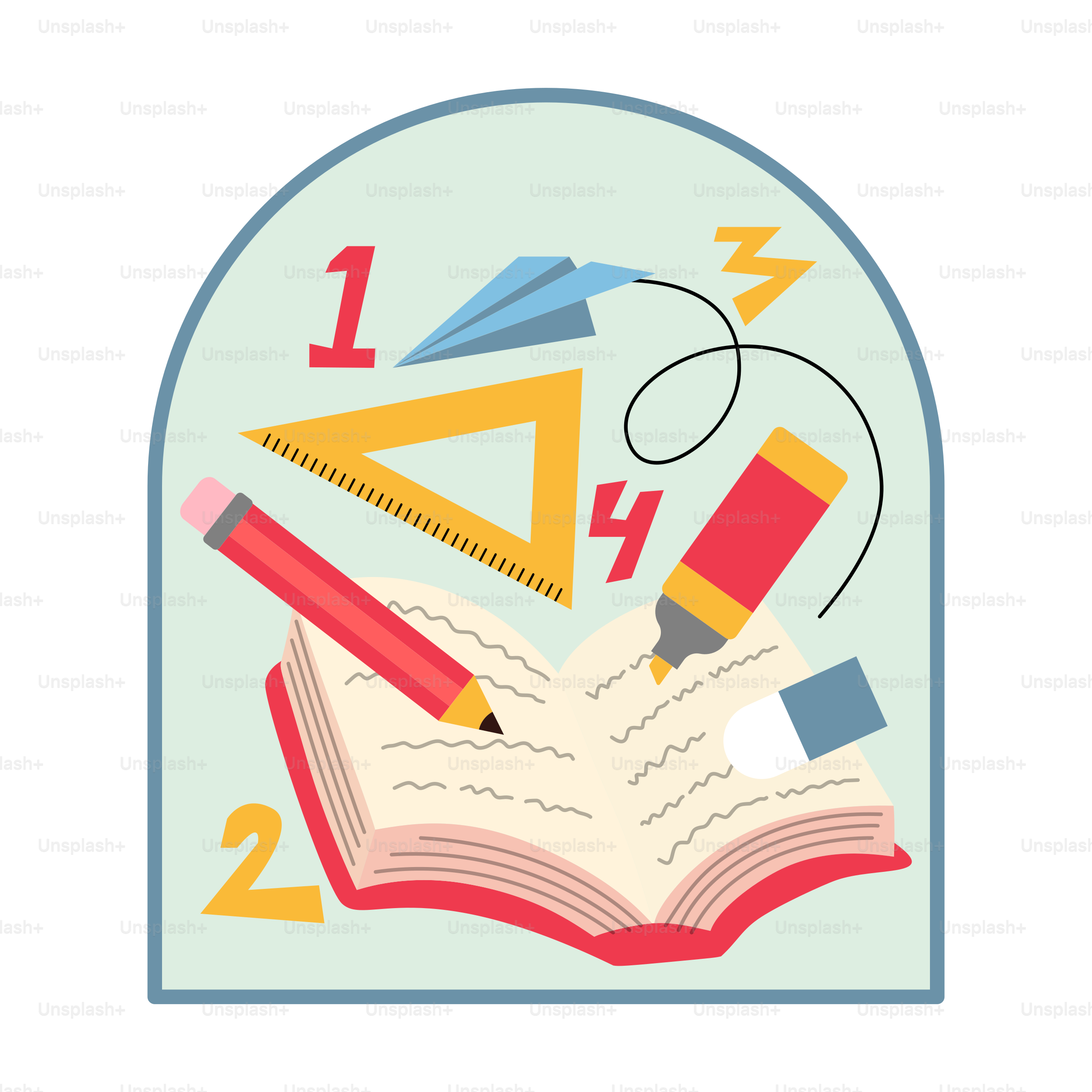 An open book with a pencil and a pencil on top of it