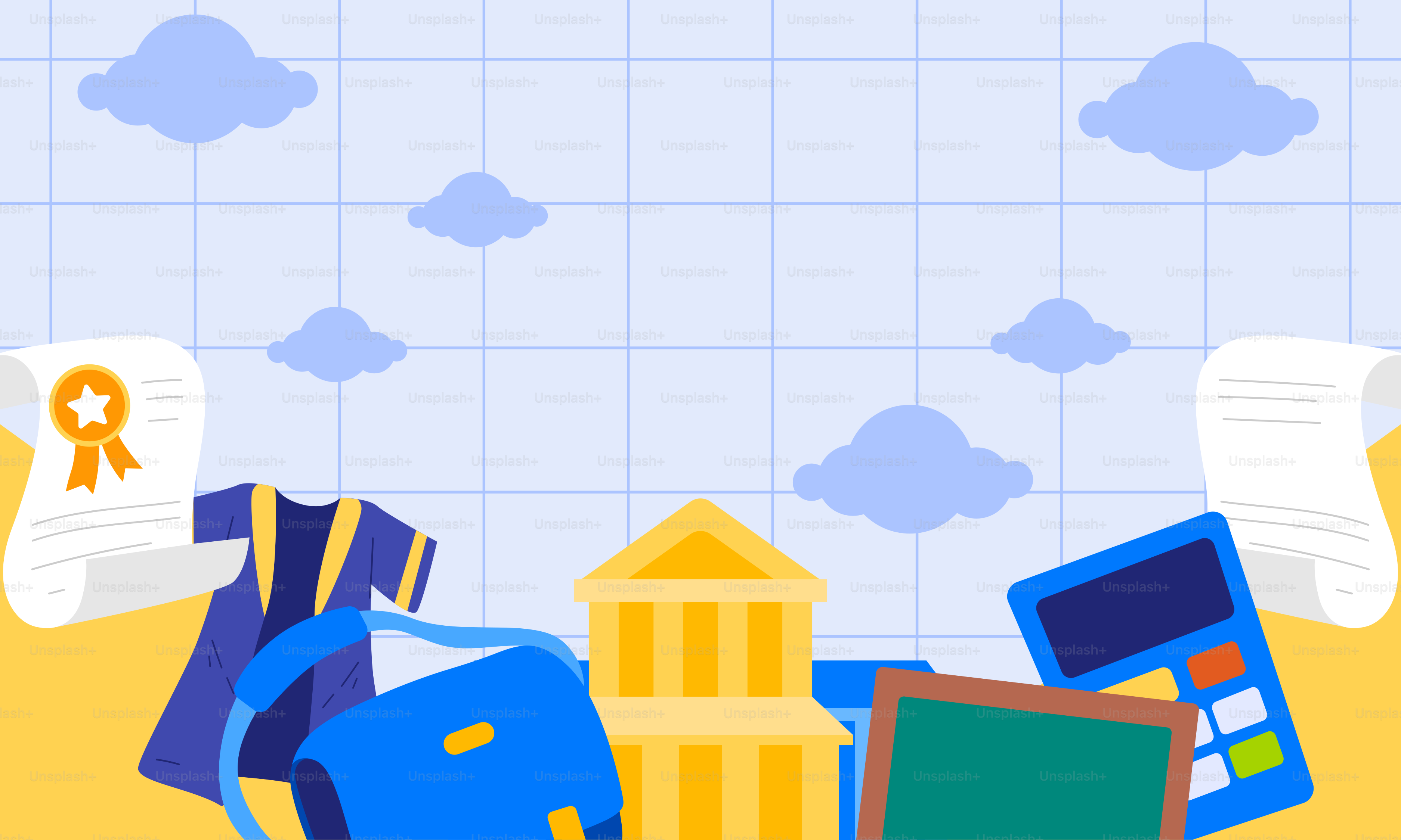 A bunch of items that are on a table