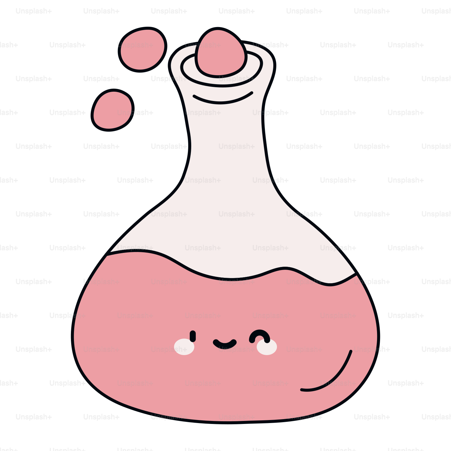 Una botella con una cara dibujada en ella