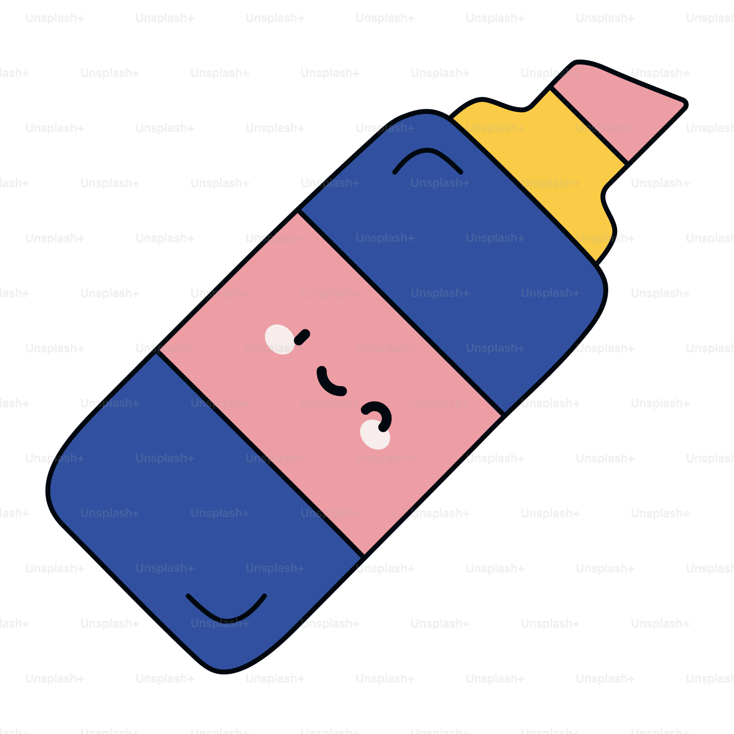 Una botella con una cara dibujada