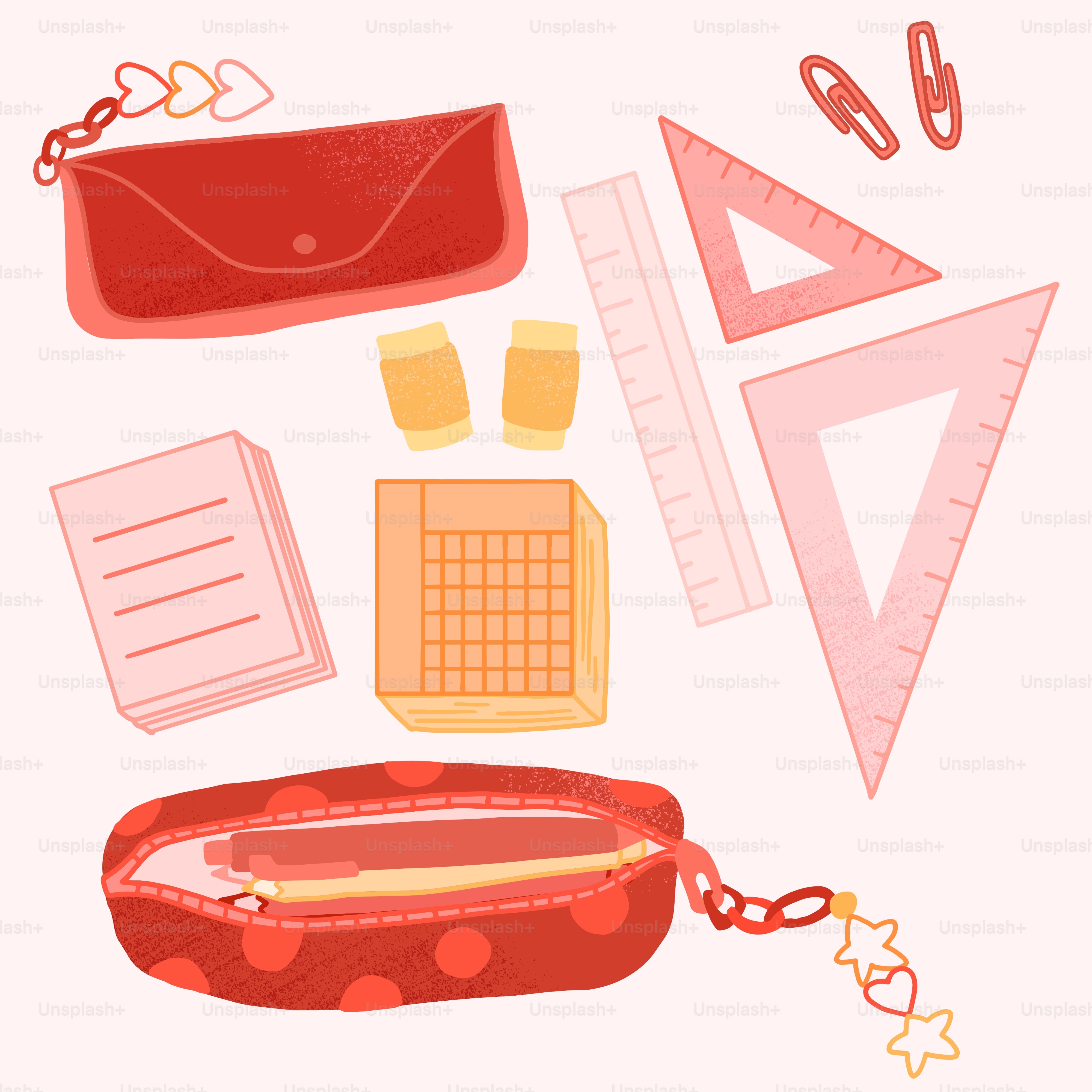 L'immagine di una borsa e altri oggetti