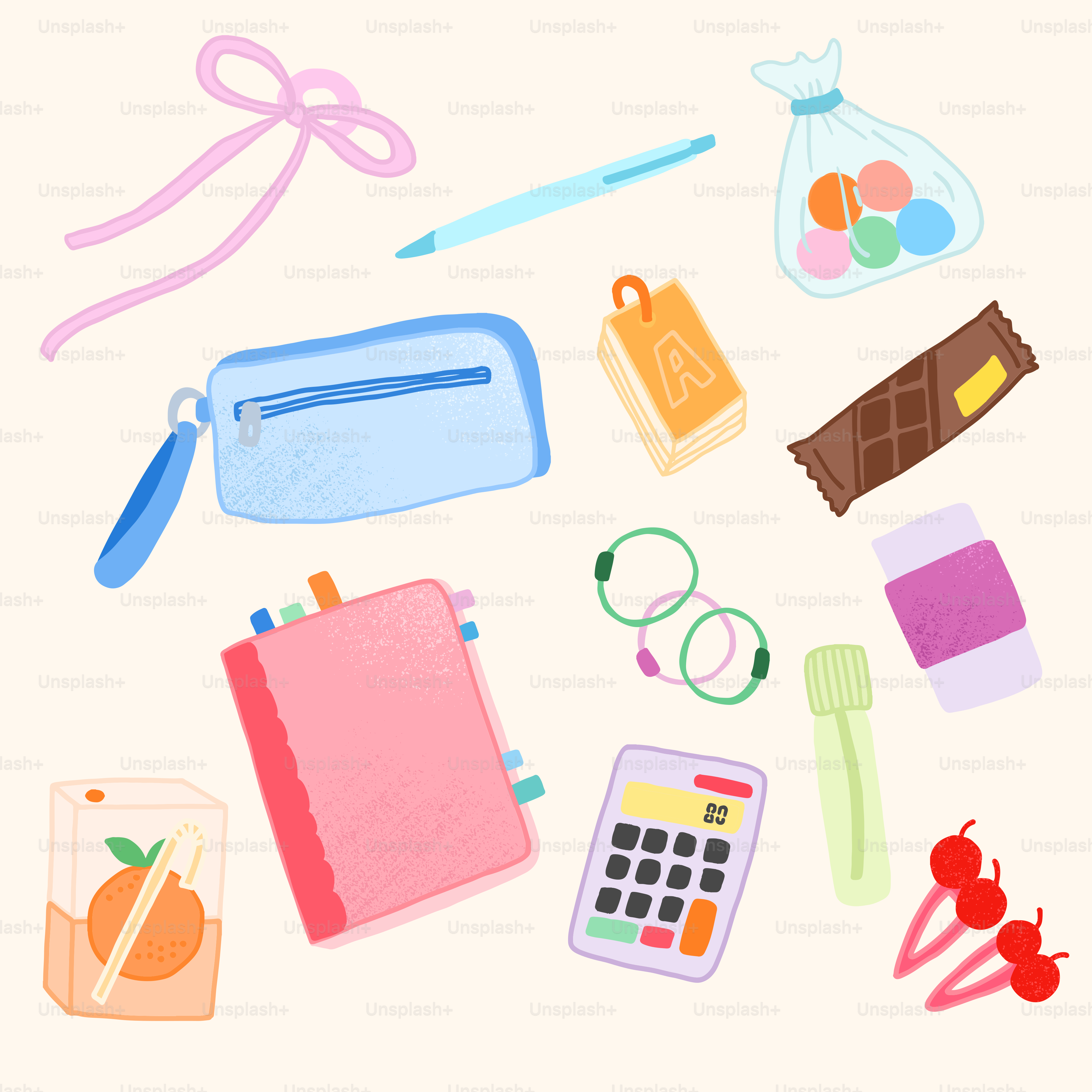 A bunch of items that are on a table