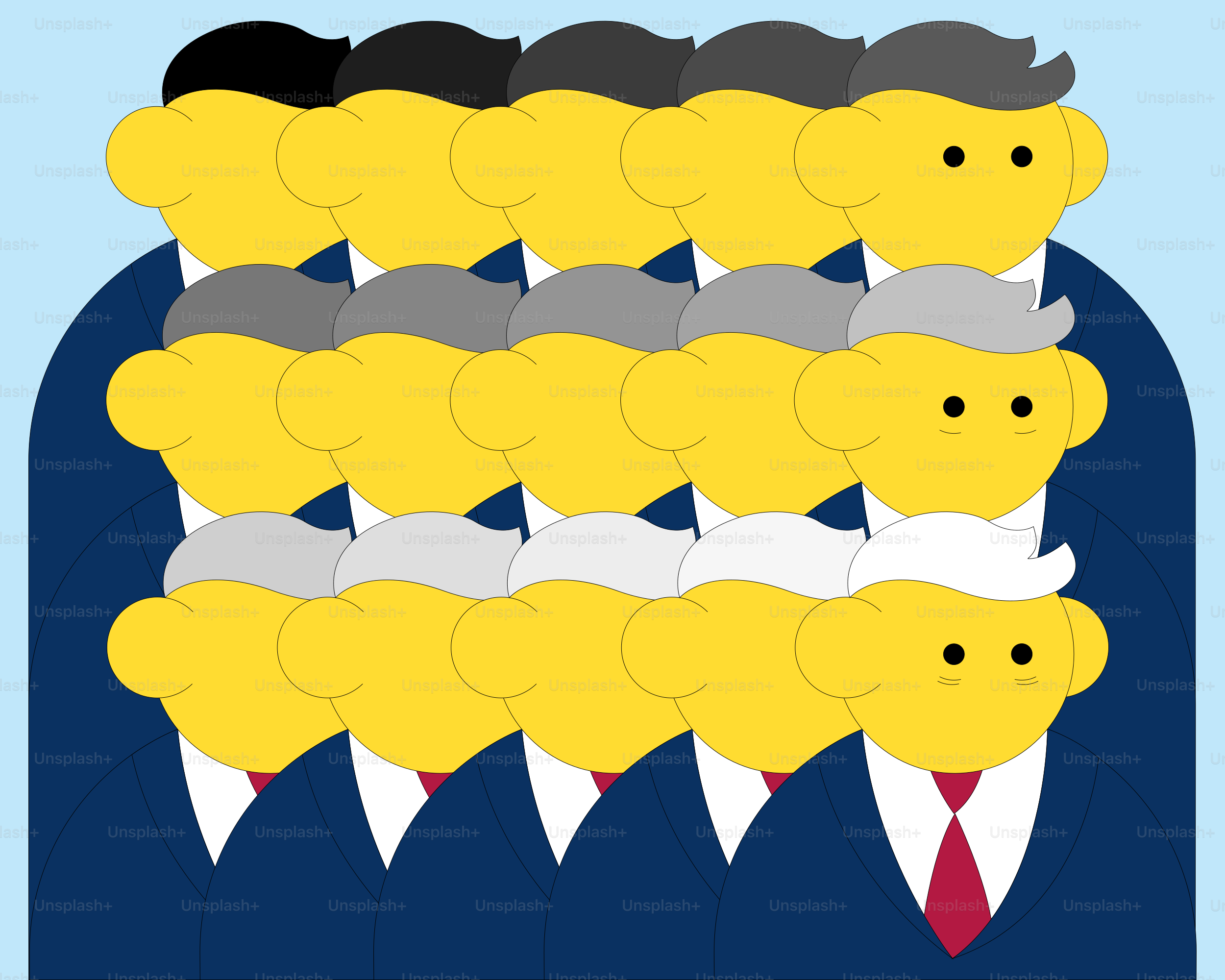 Poster seorang pria berjas dan dasi