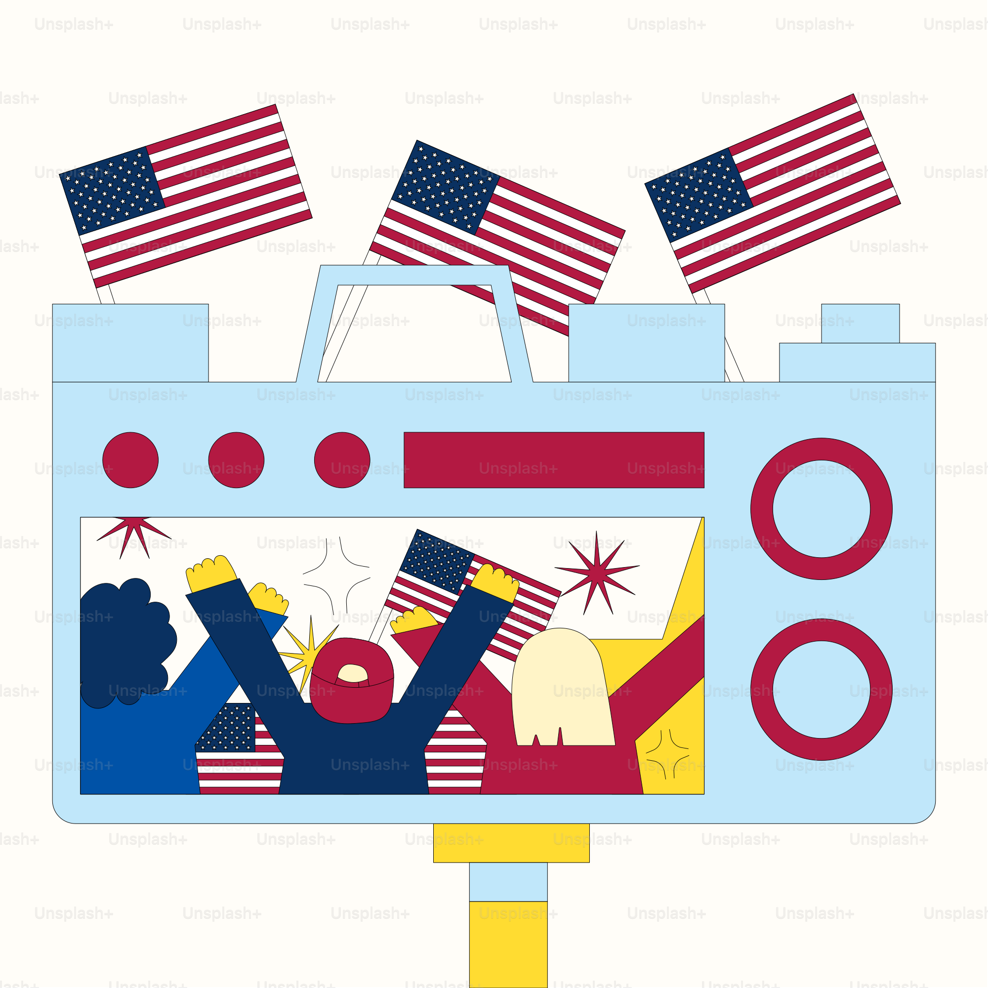 A television screen with an image of a person on it