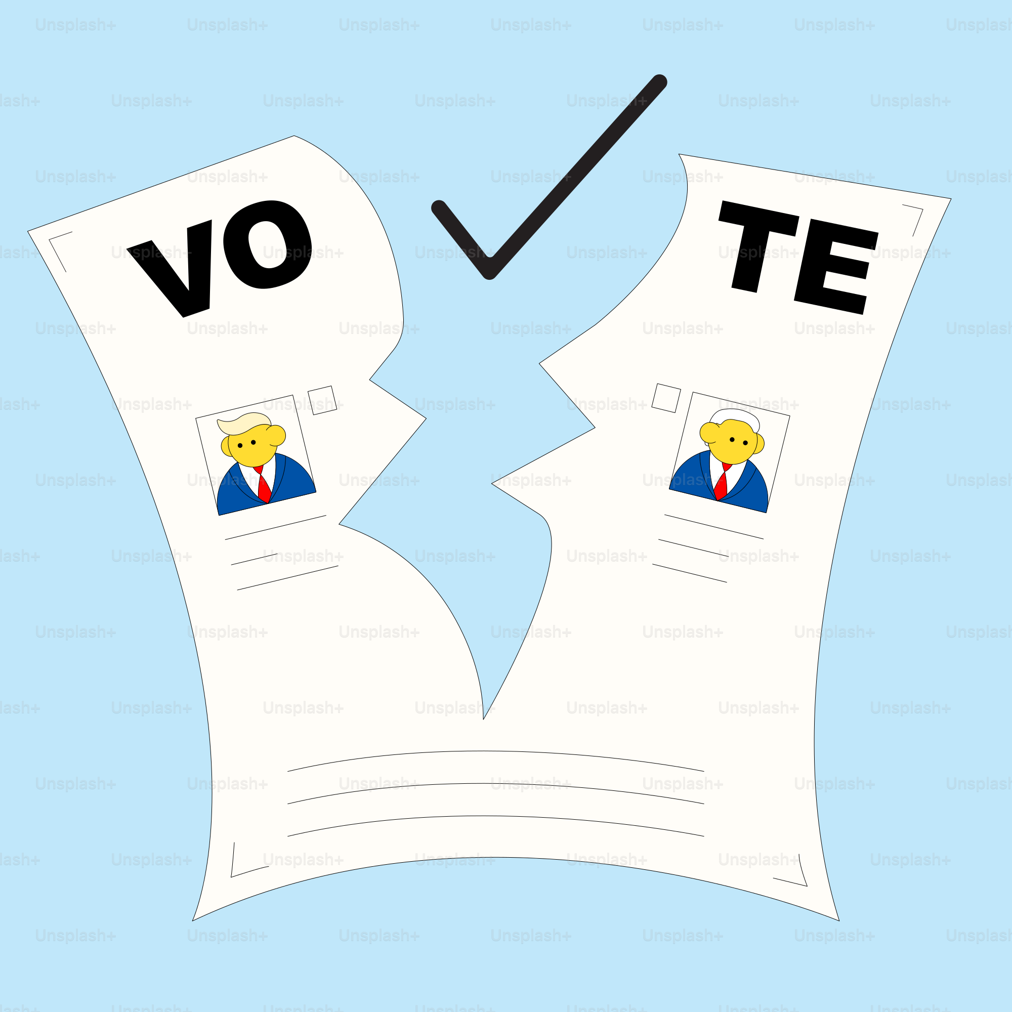 A couple of pieces of paper with a man and a woman on them