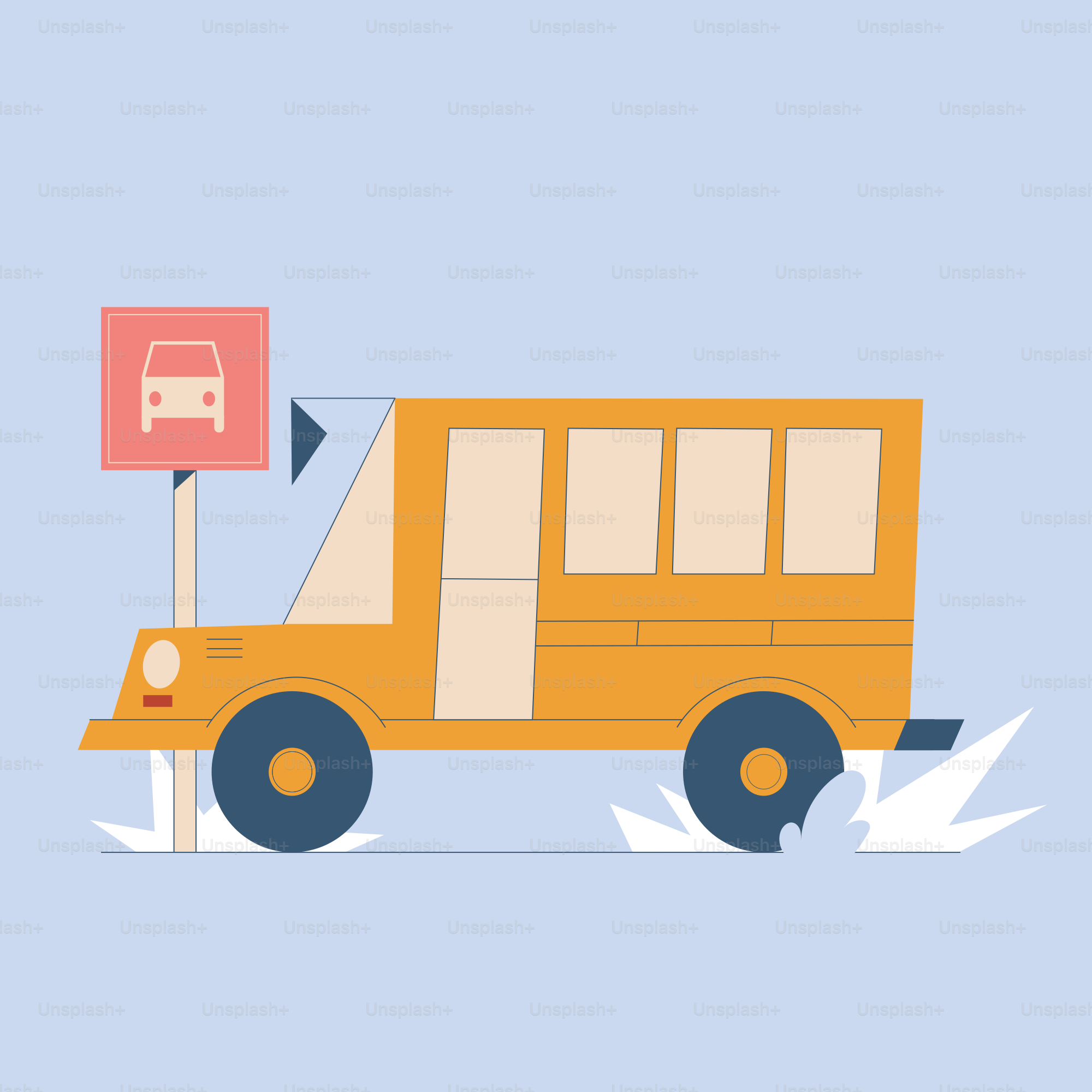 Un autobús escolar amarillo circulando por una calle