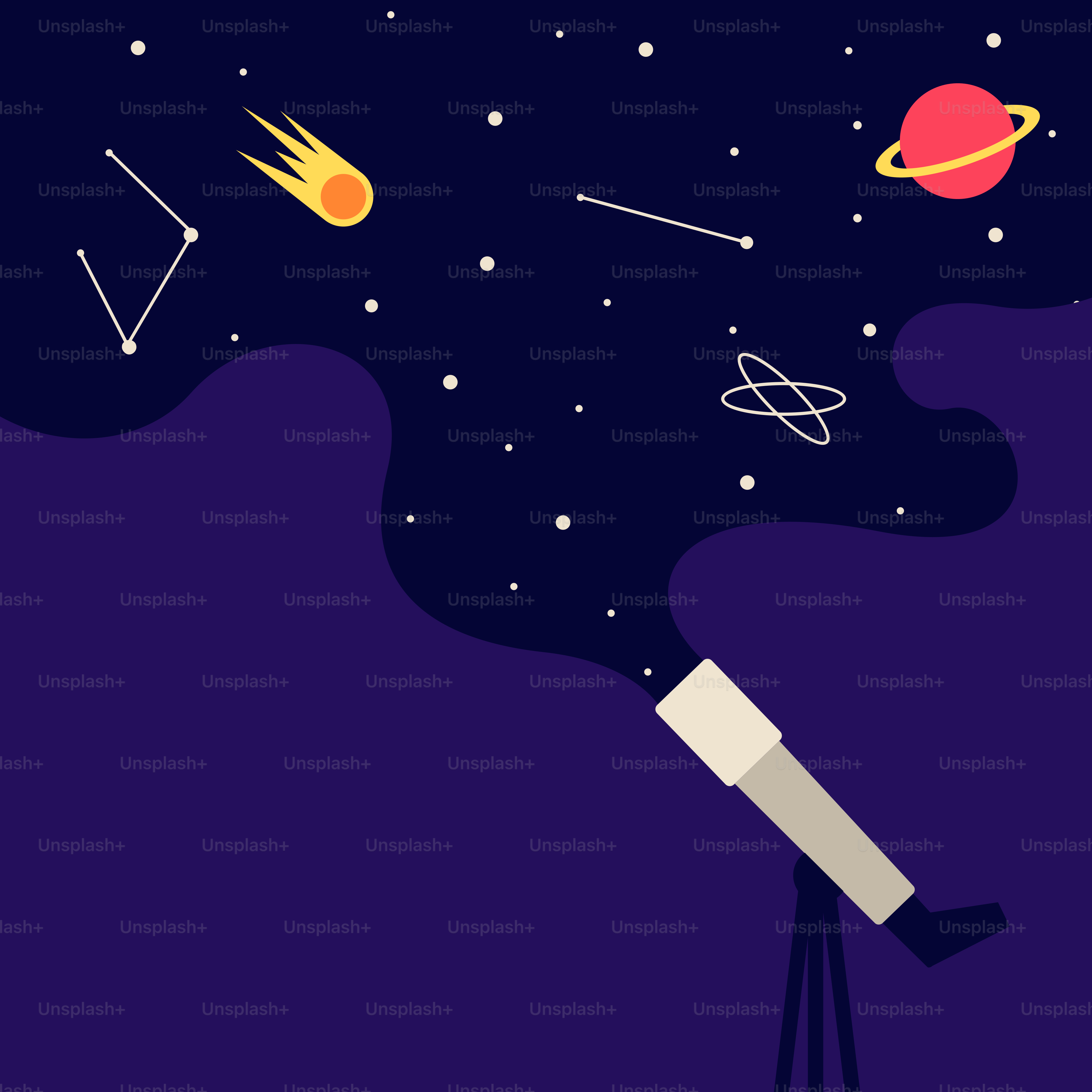 하늘을 날아다니는 망원경의 삽화