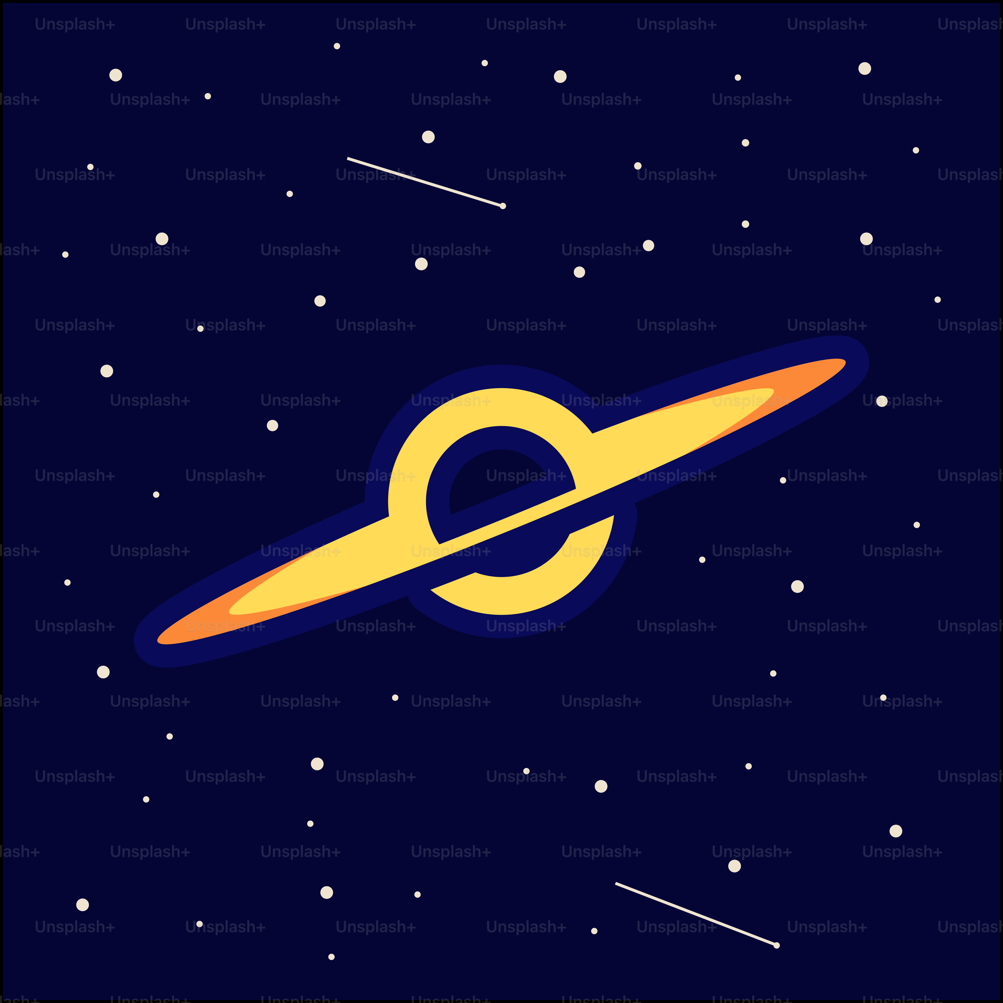 Ein Bild eines Saturns am Himmel