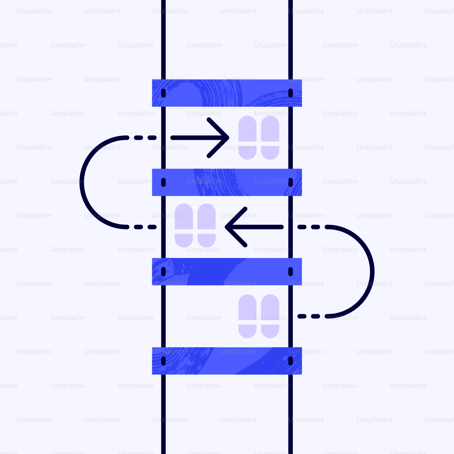 A diagram of a two - tiered storage unit