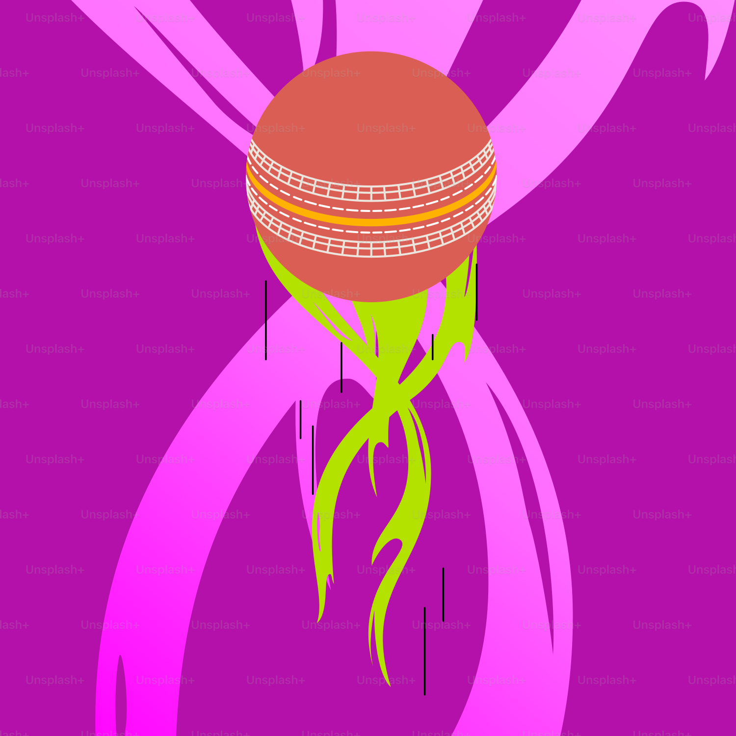 帽子をかぶった花の絵