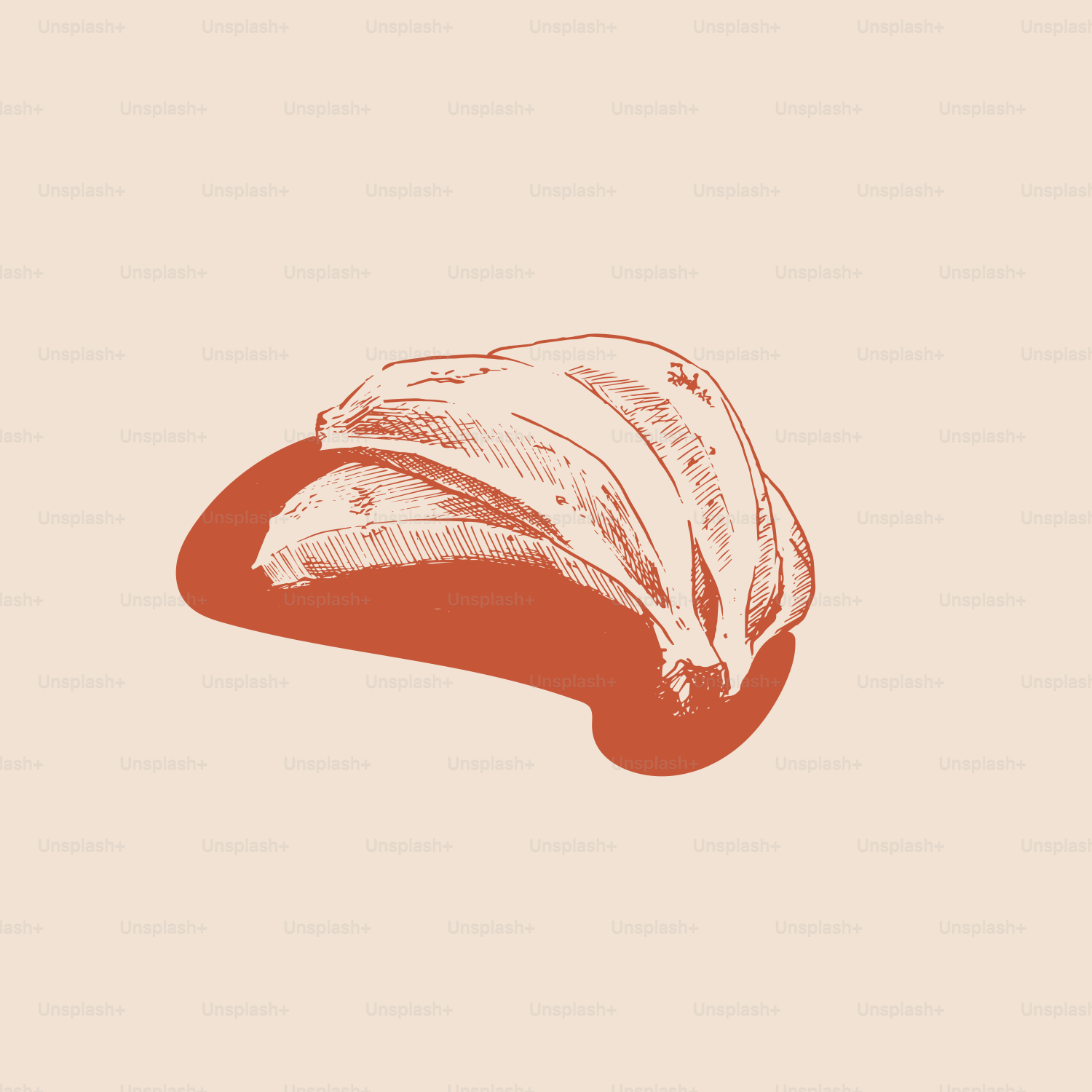 A picture of a piece of food on a table