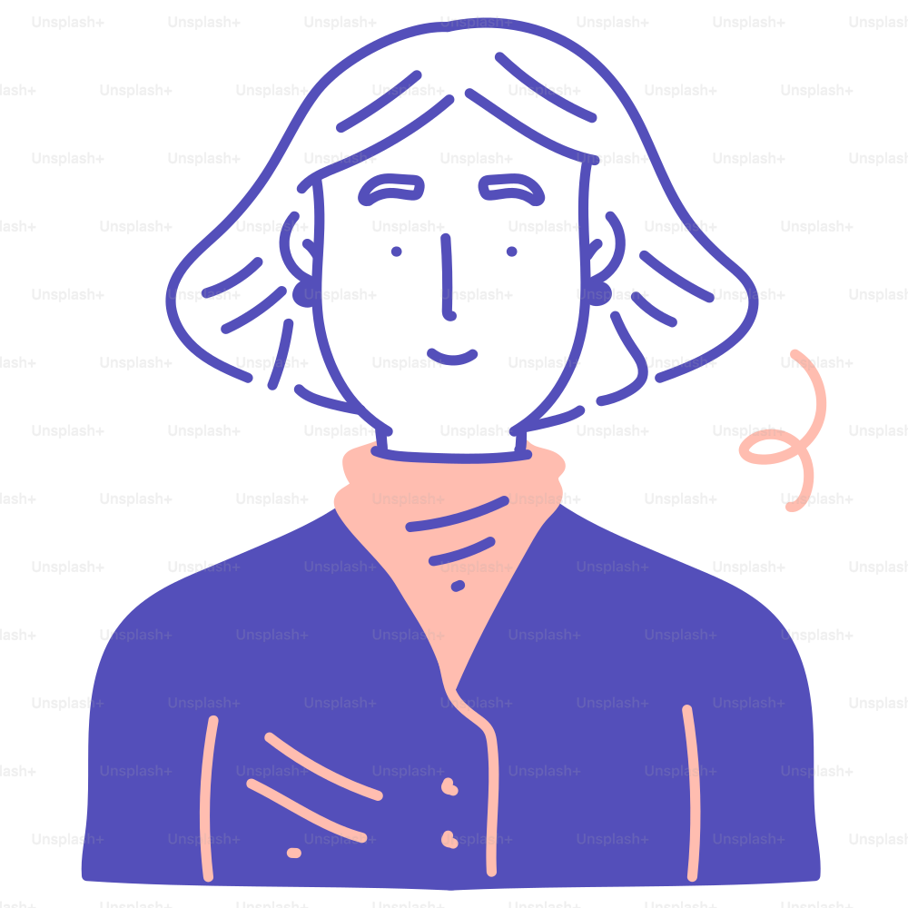 A drawing of a person with a hat on