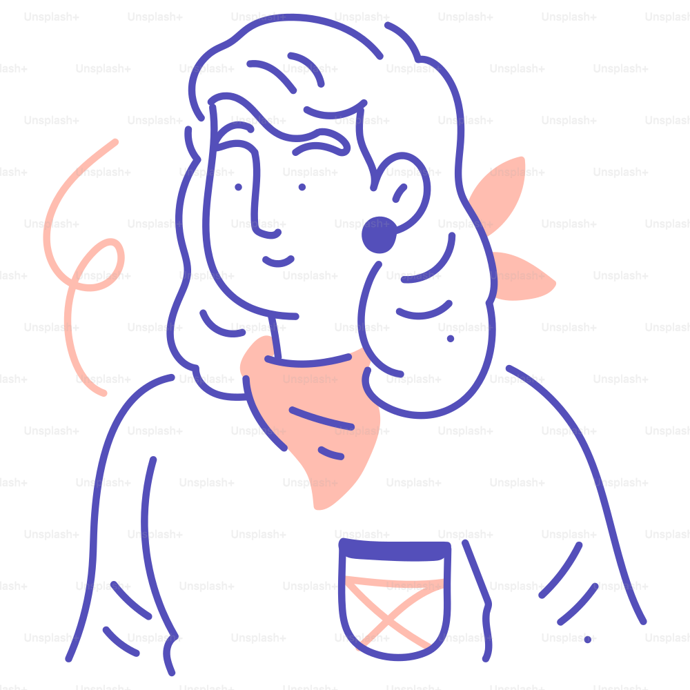 A drawing of a man with a shield on his chest