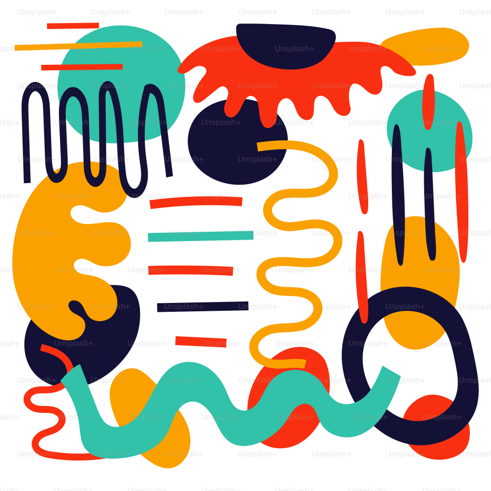 Une affiche avec un motif coloré dessus