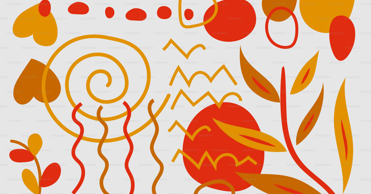 Many Things Background A picture of a bunch of different things on a white background vector ...