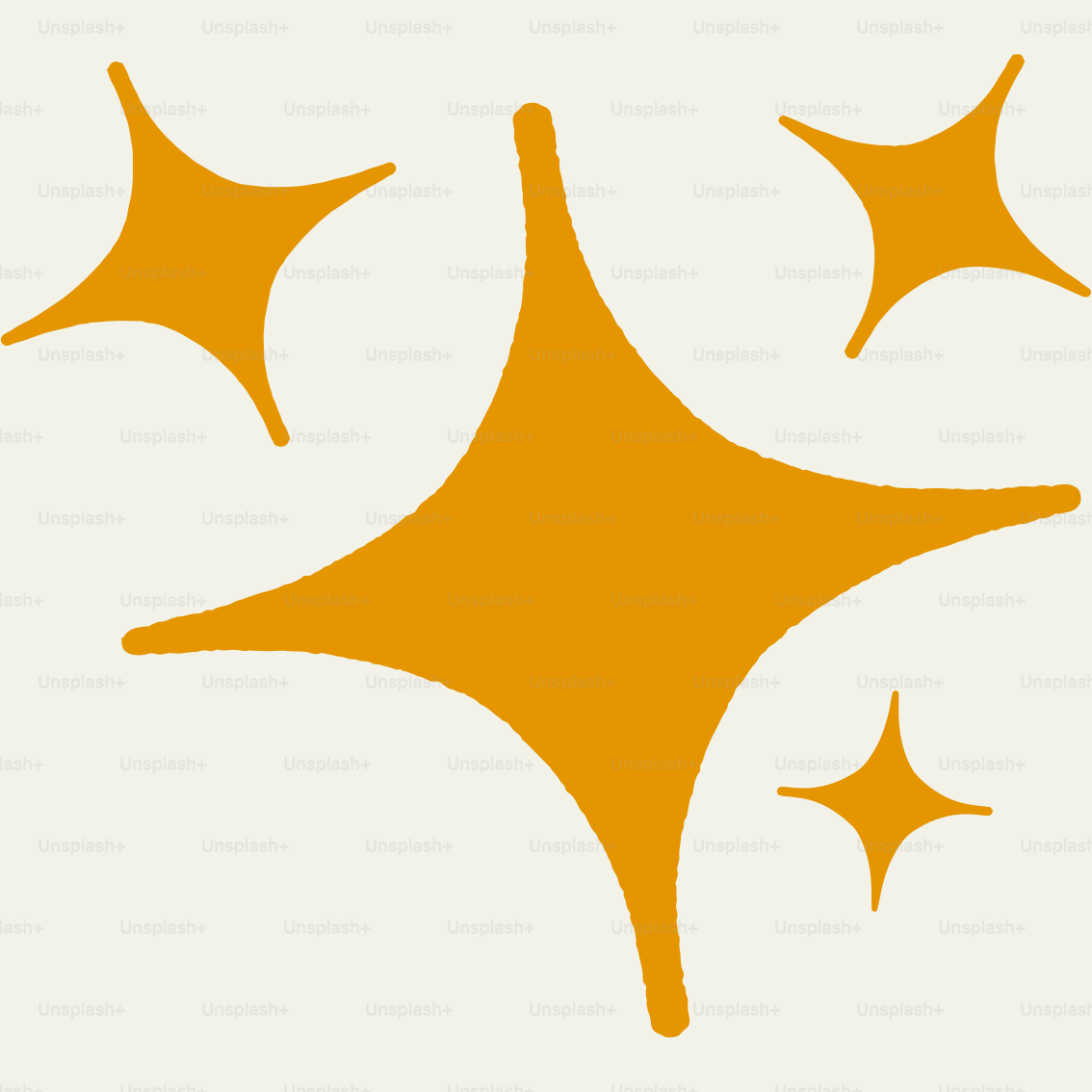 A white background with three orange stars on it