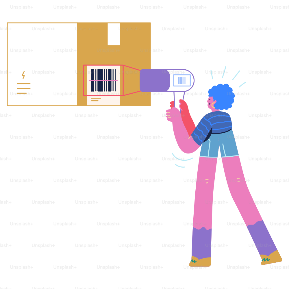 A person holding a megaphone in front of a box