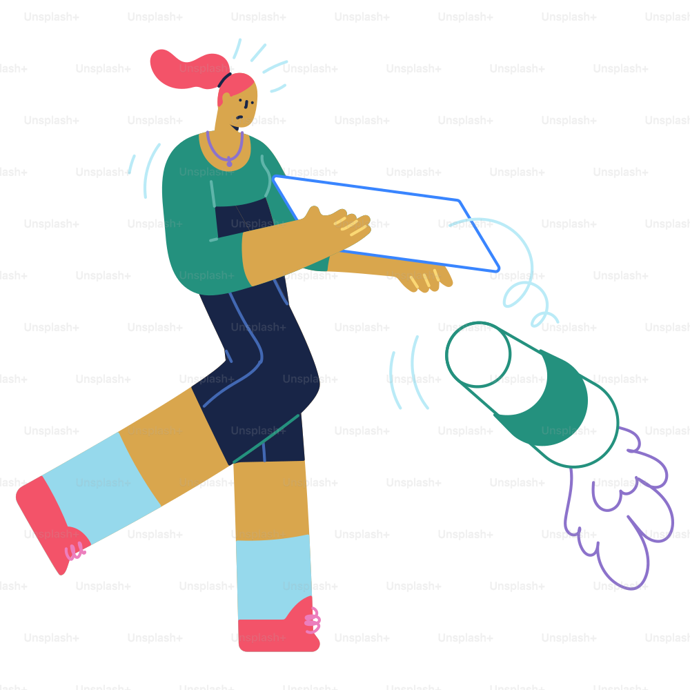 A drawing of a person kicking a soccer ball