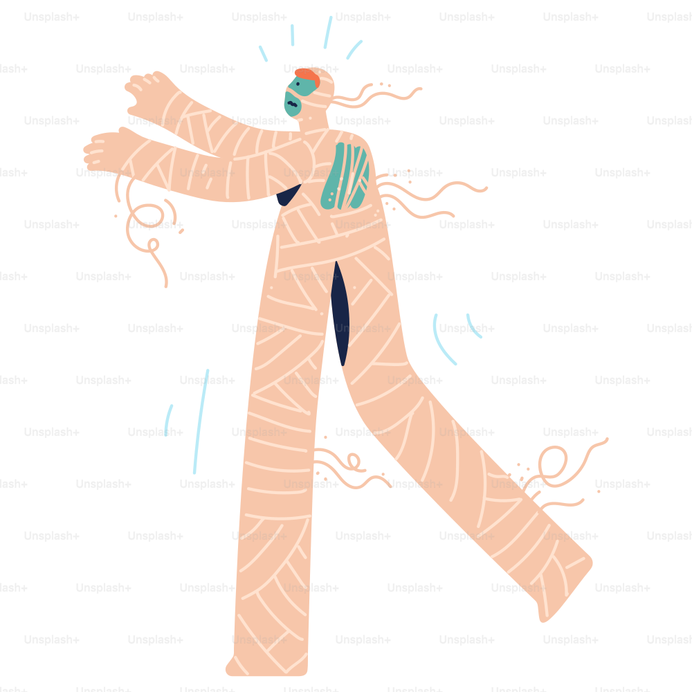 A person with a bandage on their arm