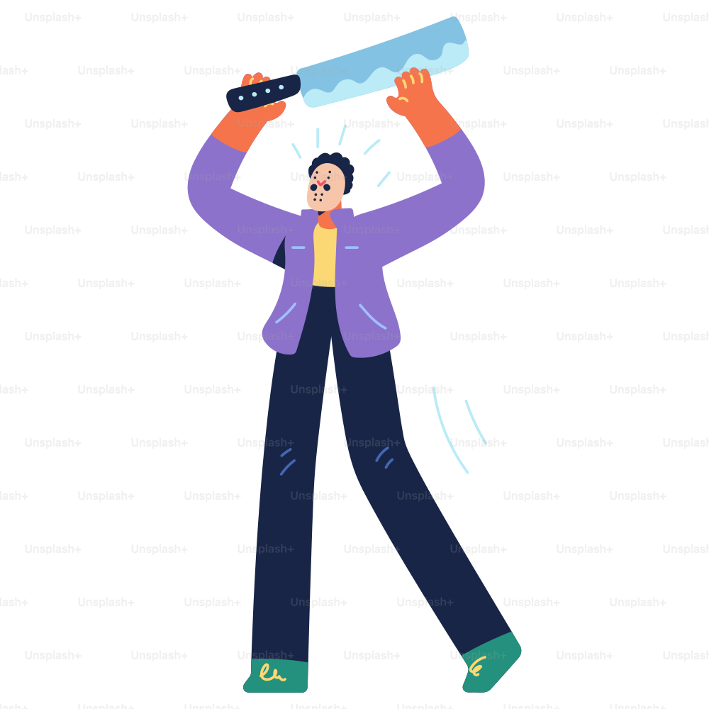 Ein Mann mit einer Wasserflasche auf dem Kopf