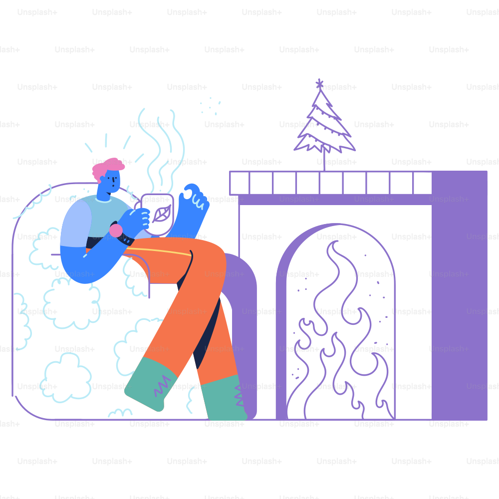 A man is sitting on a wall with a cup of coffee