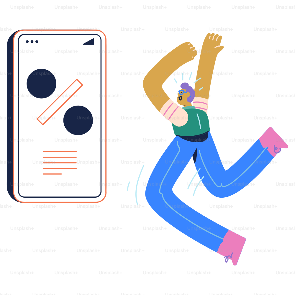 Um homem está correndo ao lado de um telefone