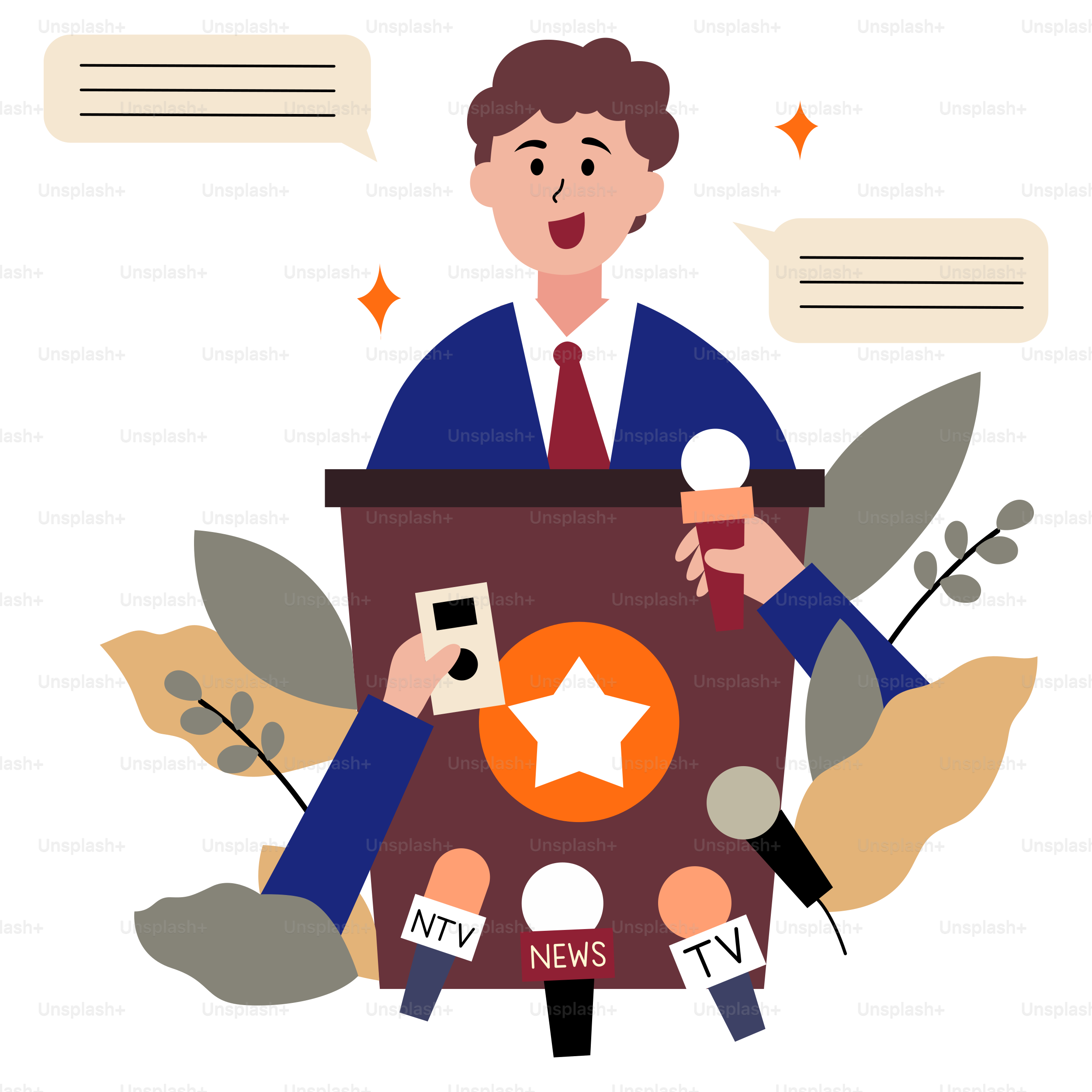 Un hombre hablando por un micrófono mientras sostiene un micrófono