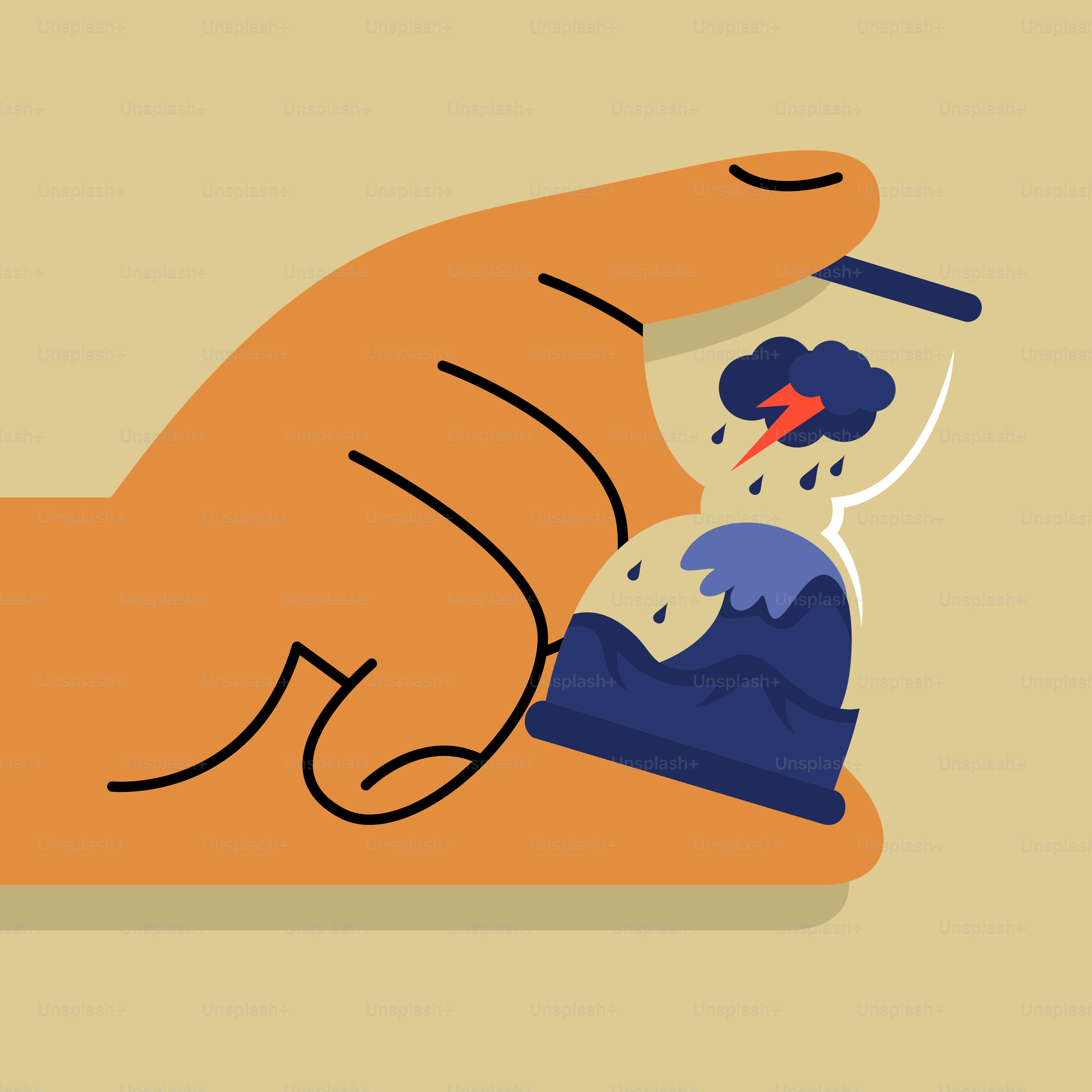 A hand holding a cigarette and a cigarette lighter