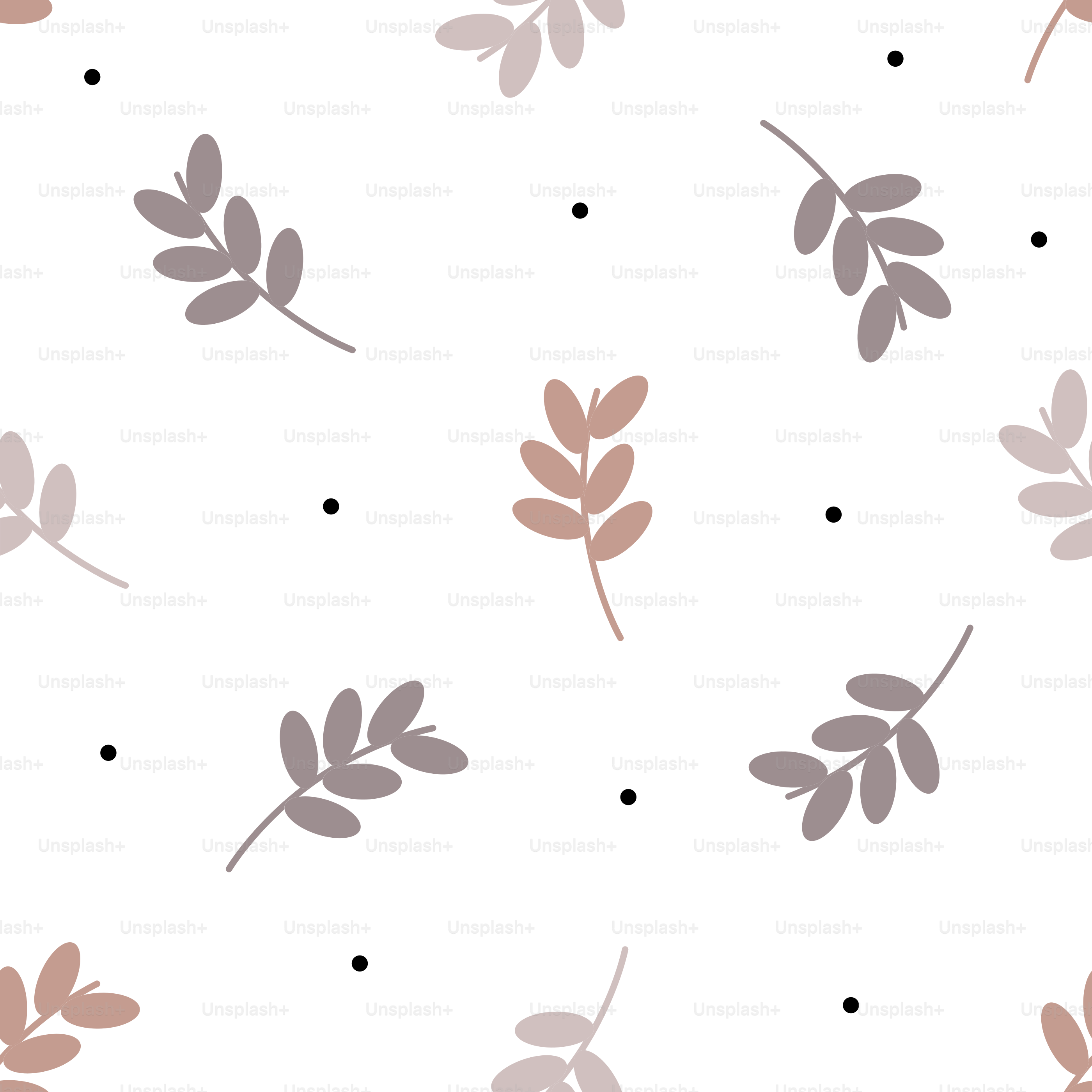 A pattern of leaves on a white background