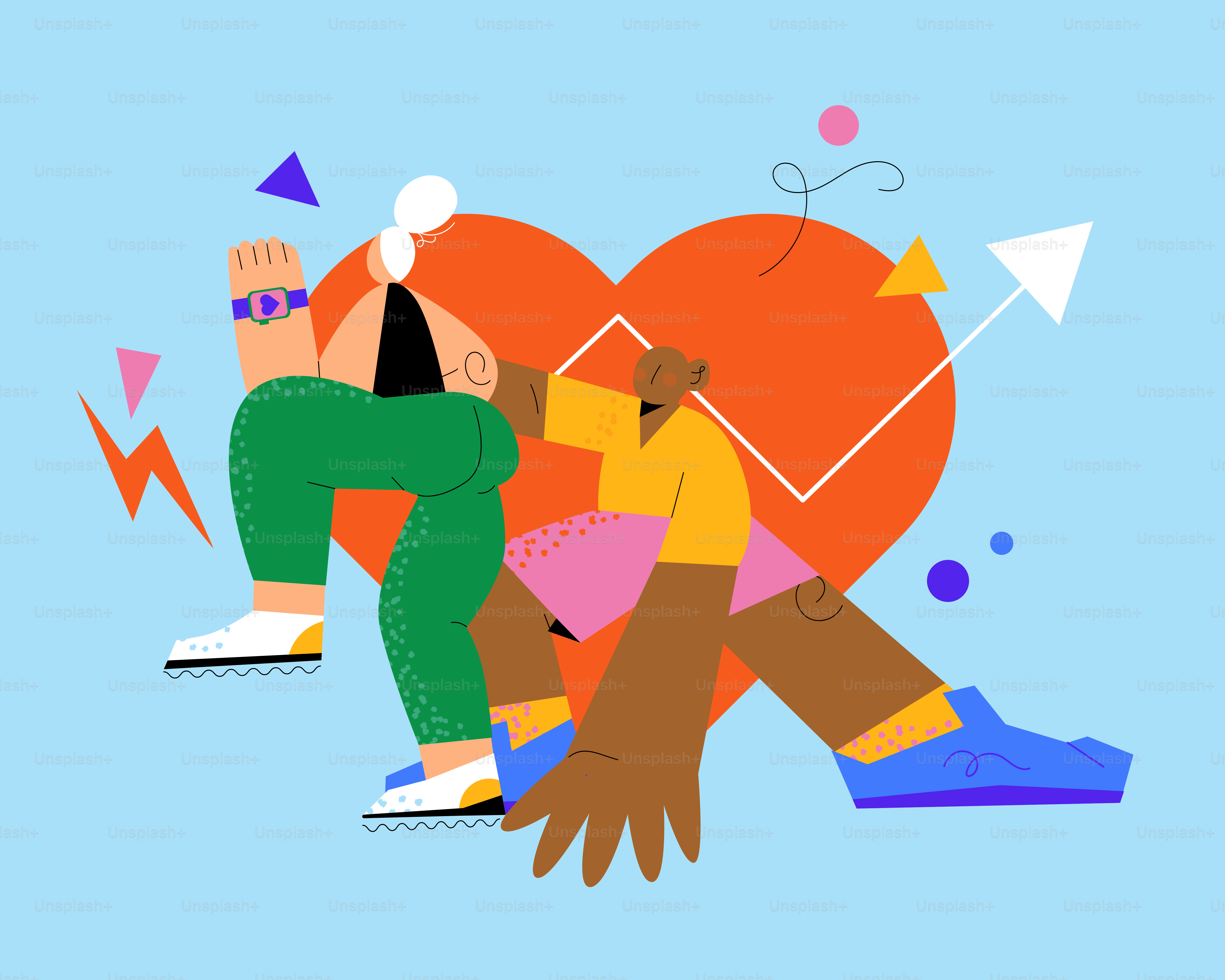 A couple of people sitting next to each other