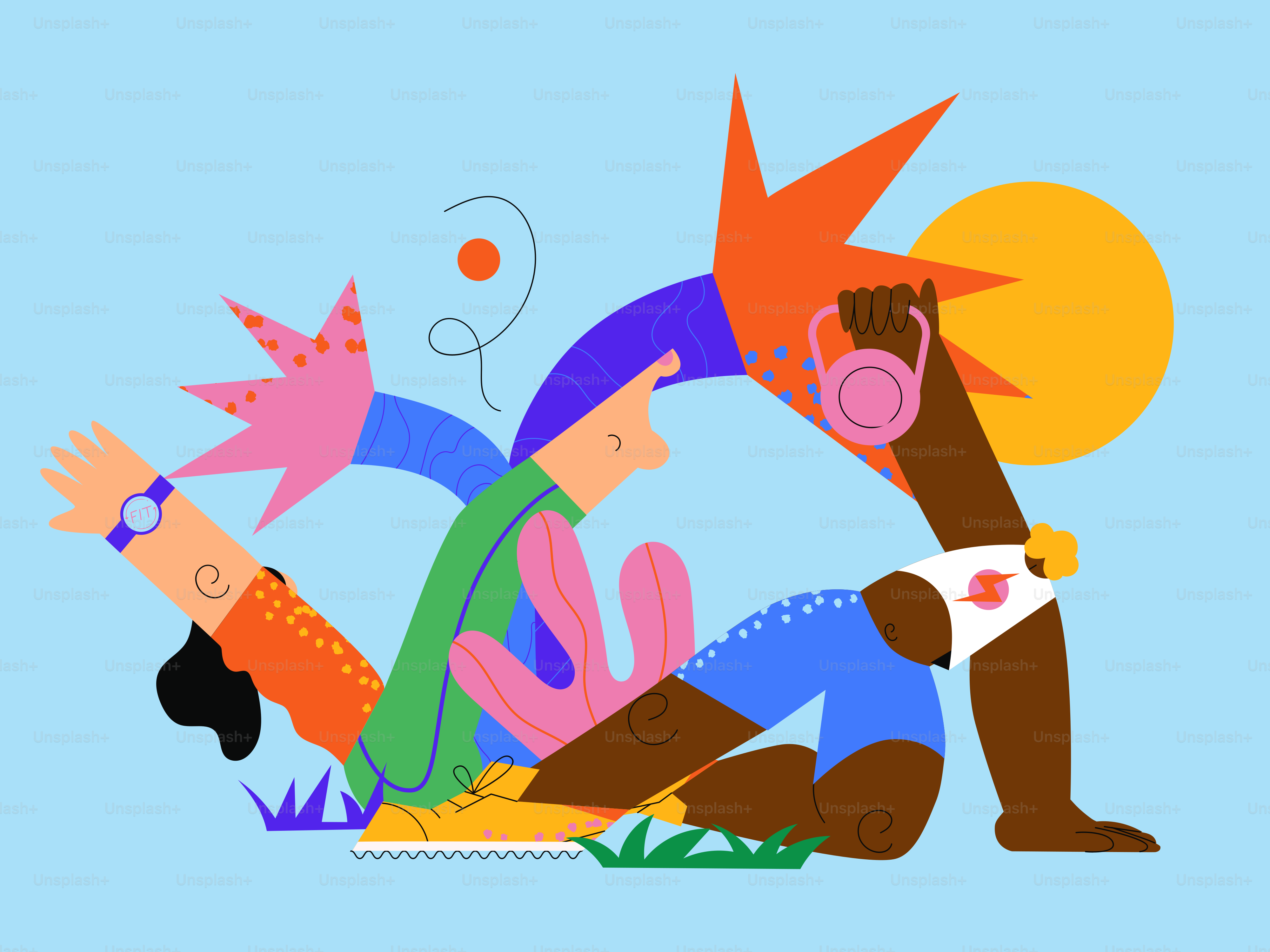 Two people sitting on the ground playing with a ball