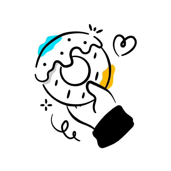 Eine Zeichnung einer Hand, die eine Glühbirne hält