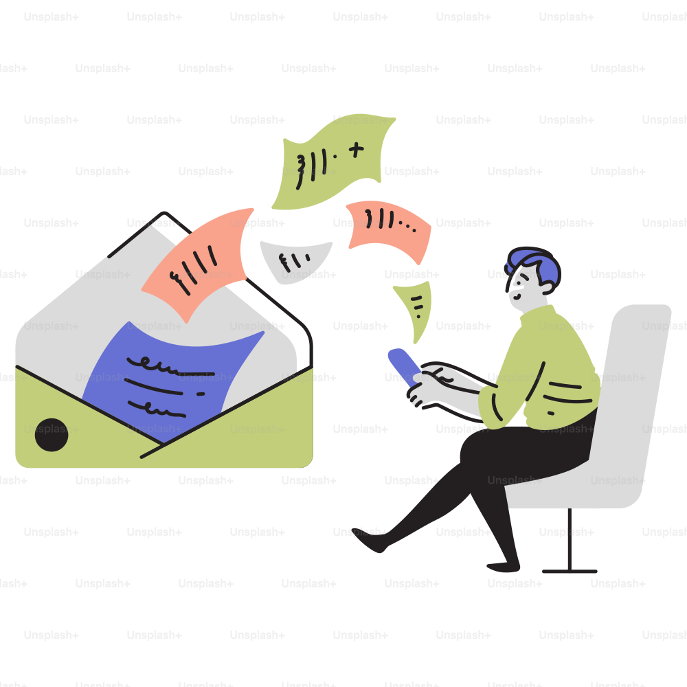 Ein Mann, der auf einem Stuhl sitzt und ein Handy hat