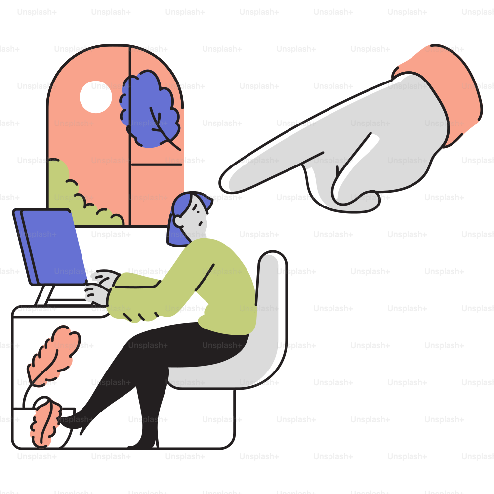 Uma pessoa sentada em uma mesa com um laptop