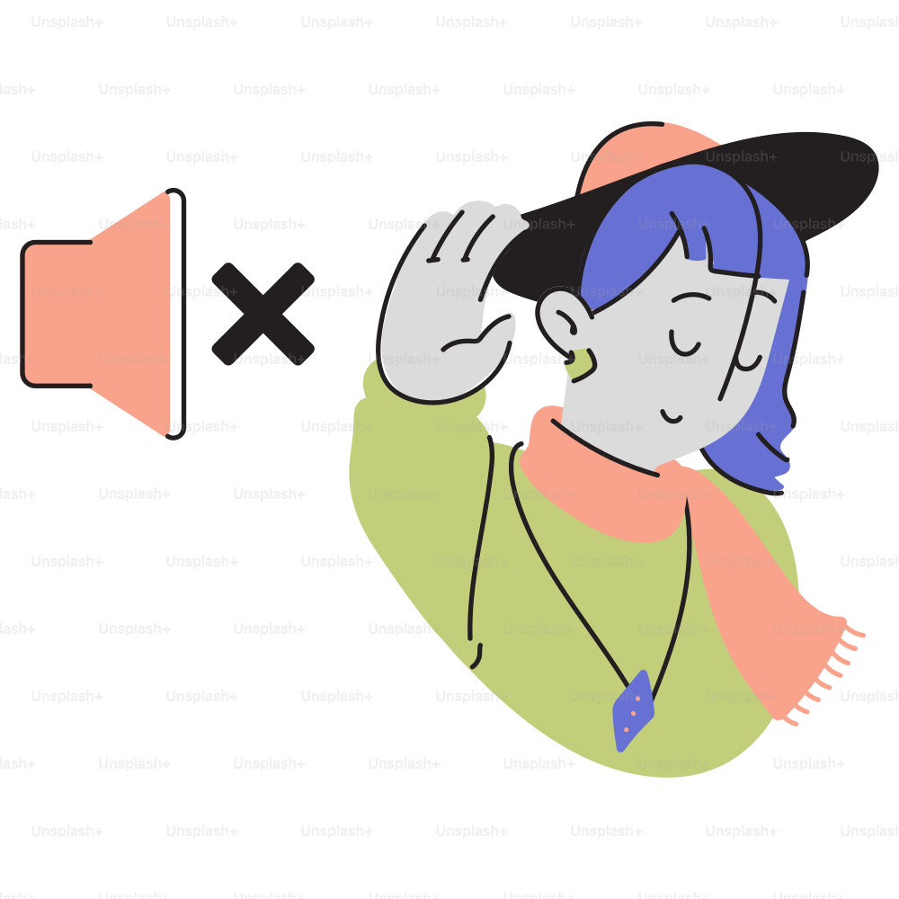 A person with a hat and a megaphone