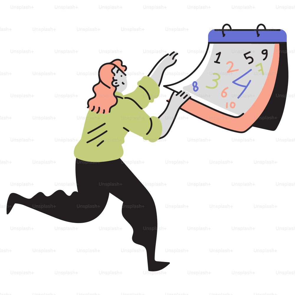 A man is running with a large clock on his back