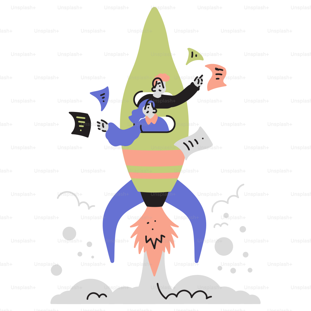 Un hombre montado en la espalda de un cohete