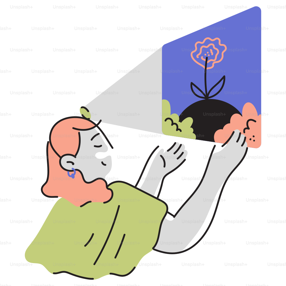 A man holding a flower in front of his face