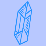 青い背景にダイヤモンドの絵