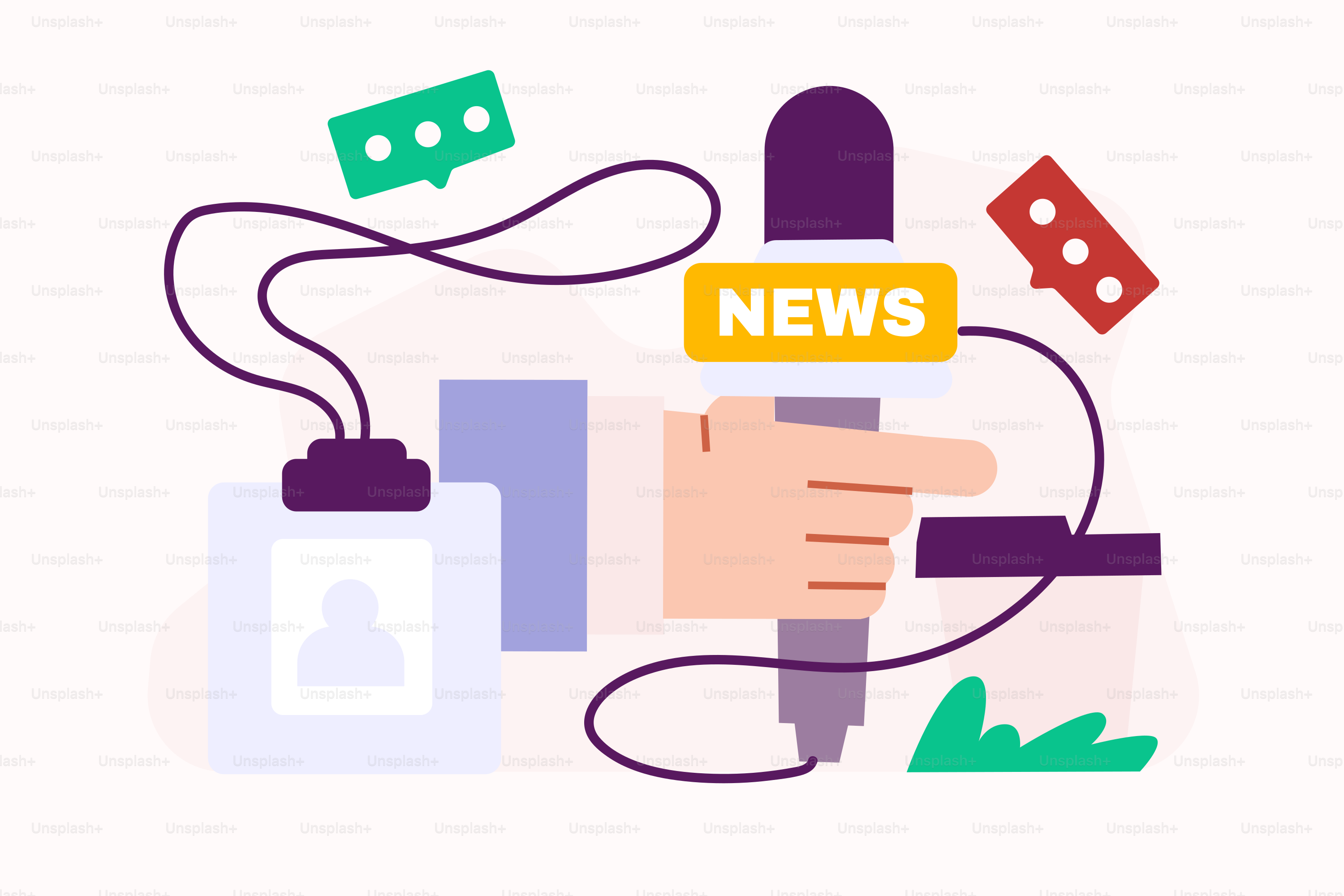 A hand is holding a piece of paper with the word news on it