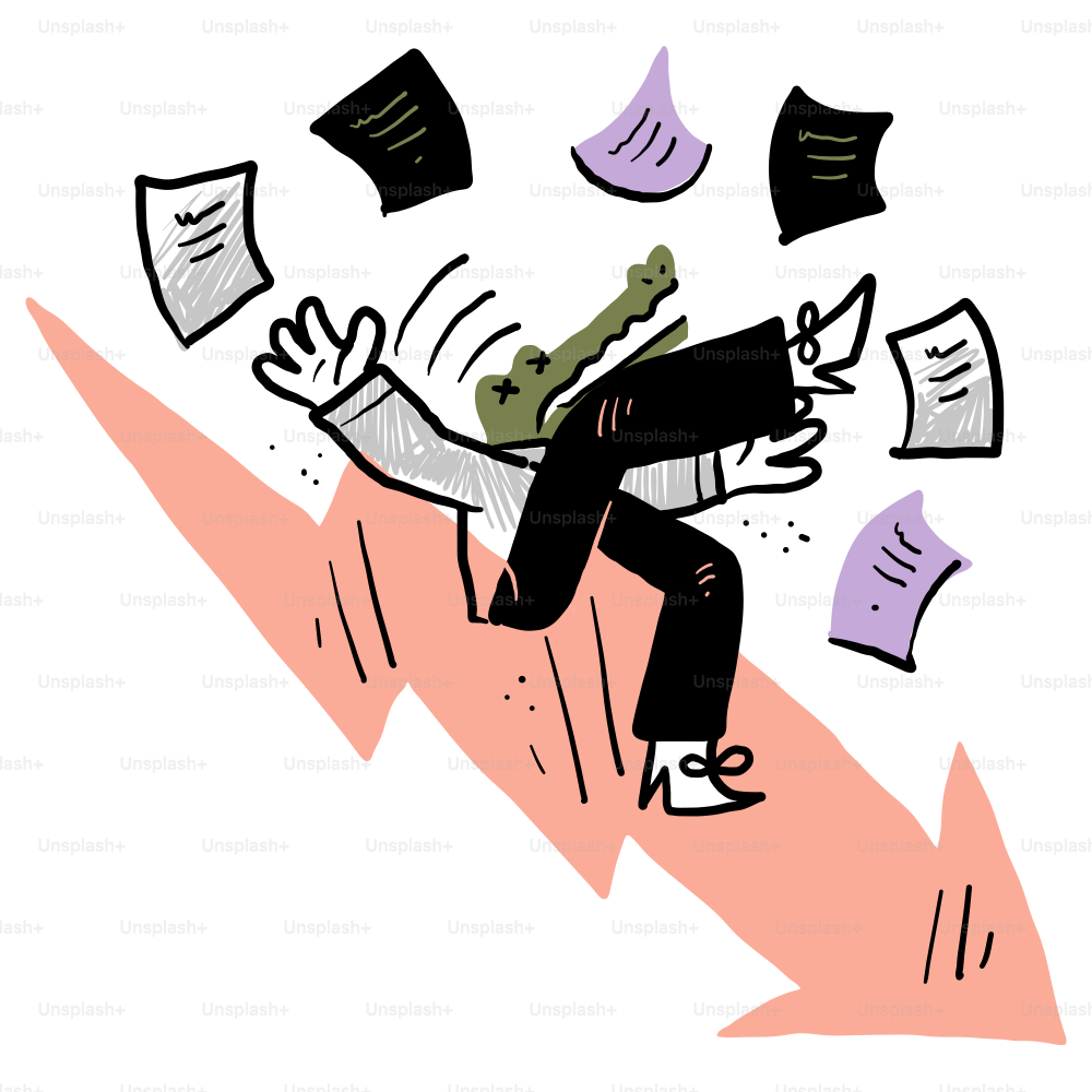 A man sitting on top of a pile of papers