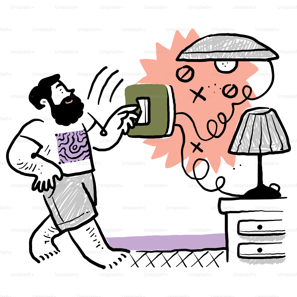 Ein Mann mit Bart benutzt ein Handy