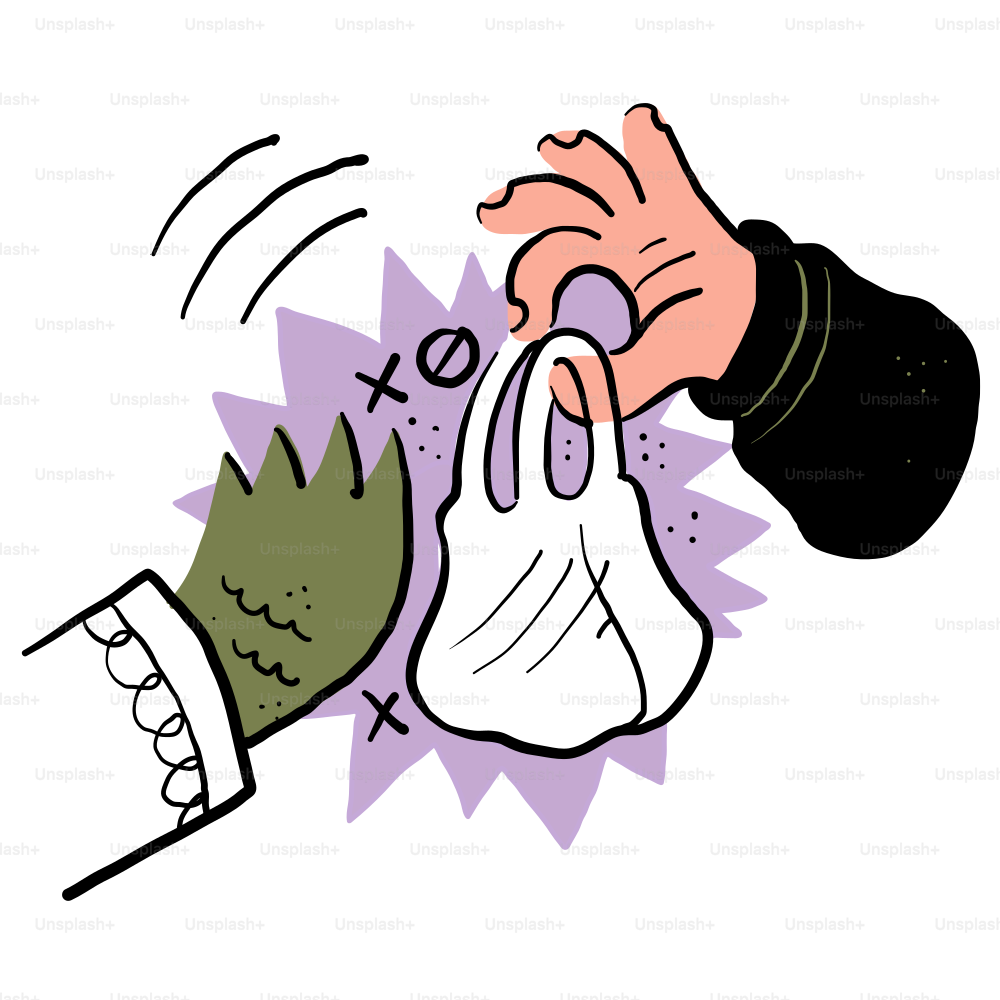Eine Karikatur einer Hand, die eine andere Hand ergreift