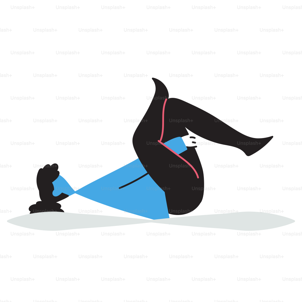 A woman is laying down on her stomach