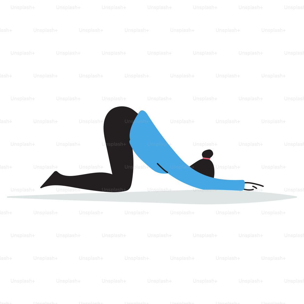 A person is doing a yoga pose on their stomach