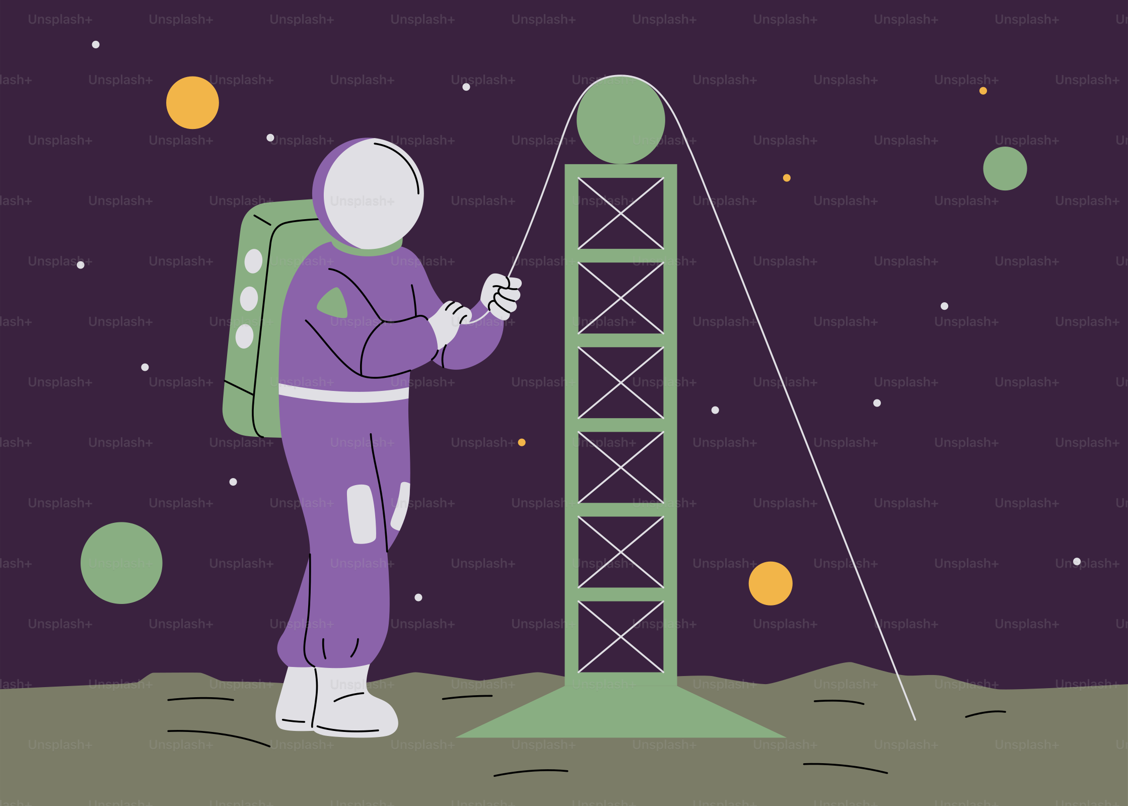 A man in an astronaut suit standing on the moon