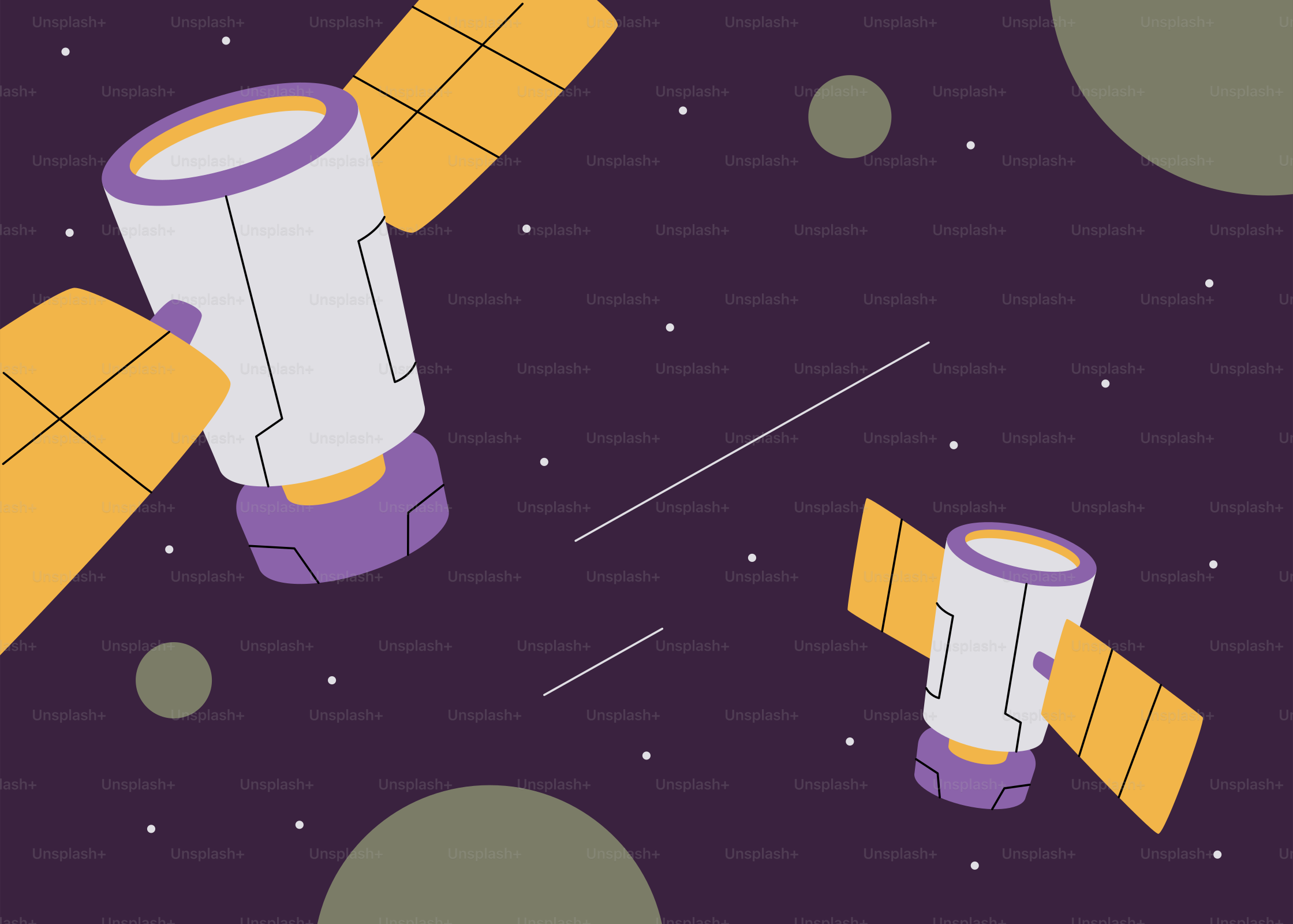 An image of a space station in the sky