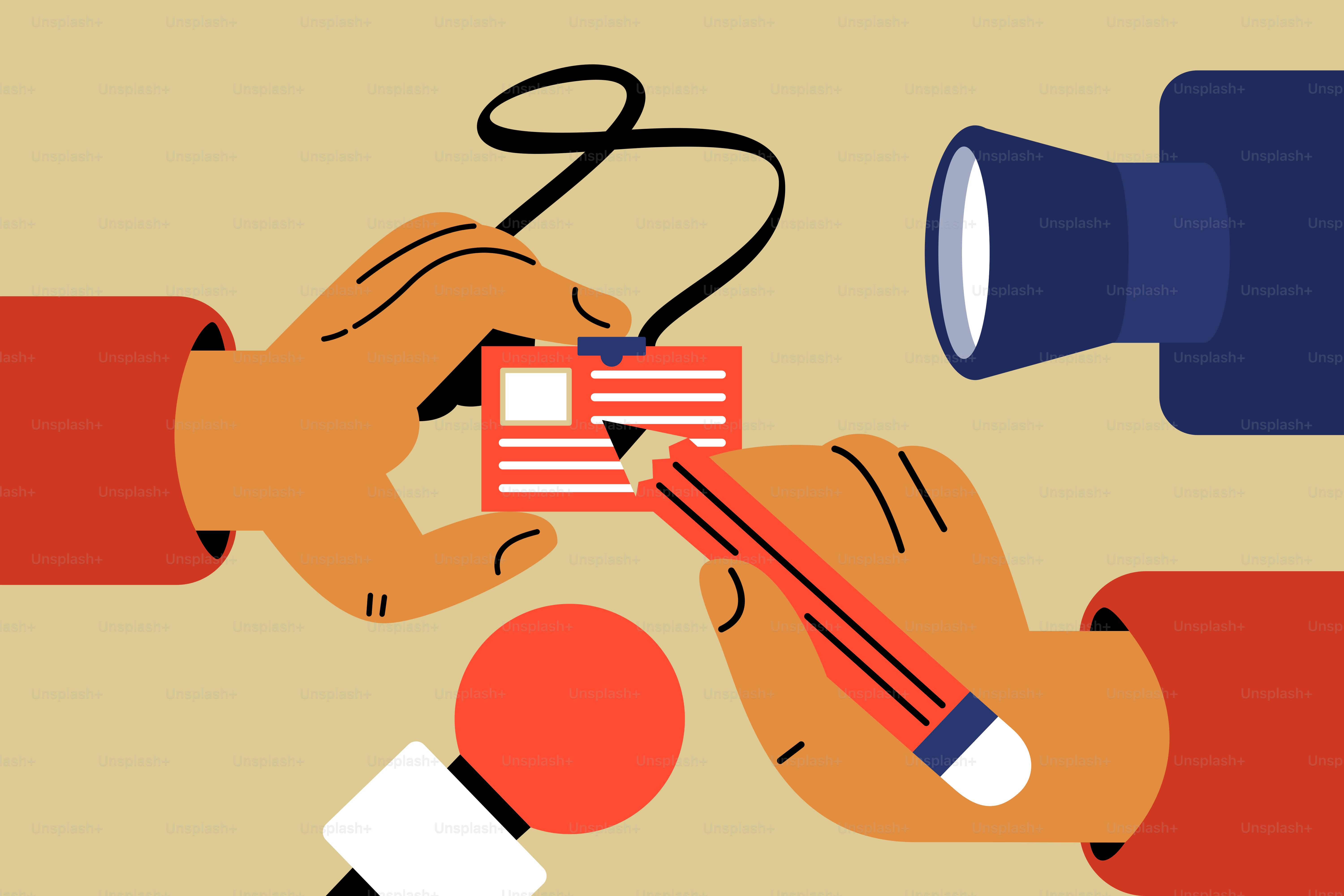 A hand holding a clipboard with a flag on it