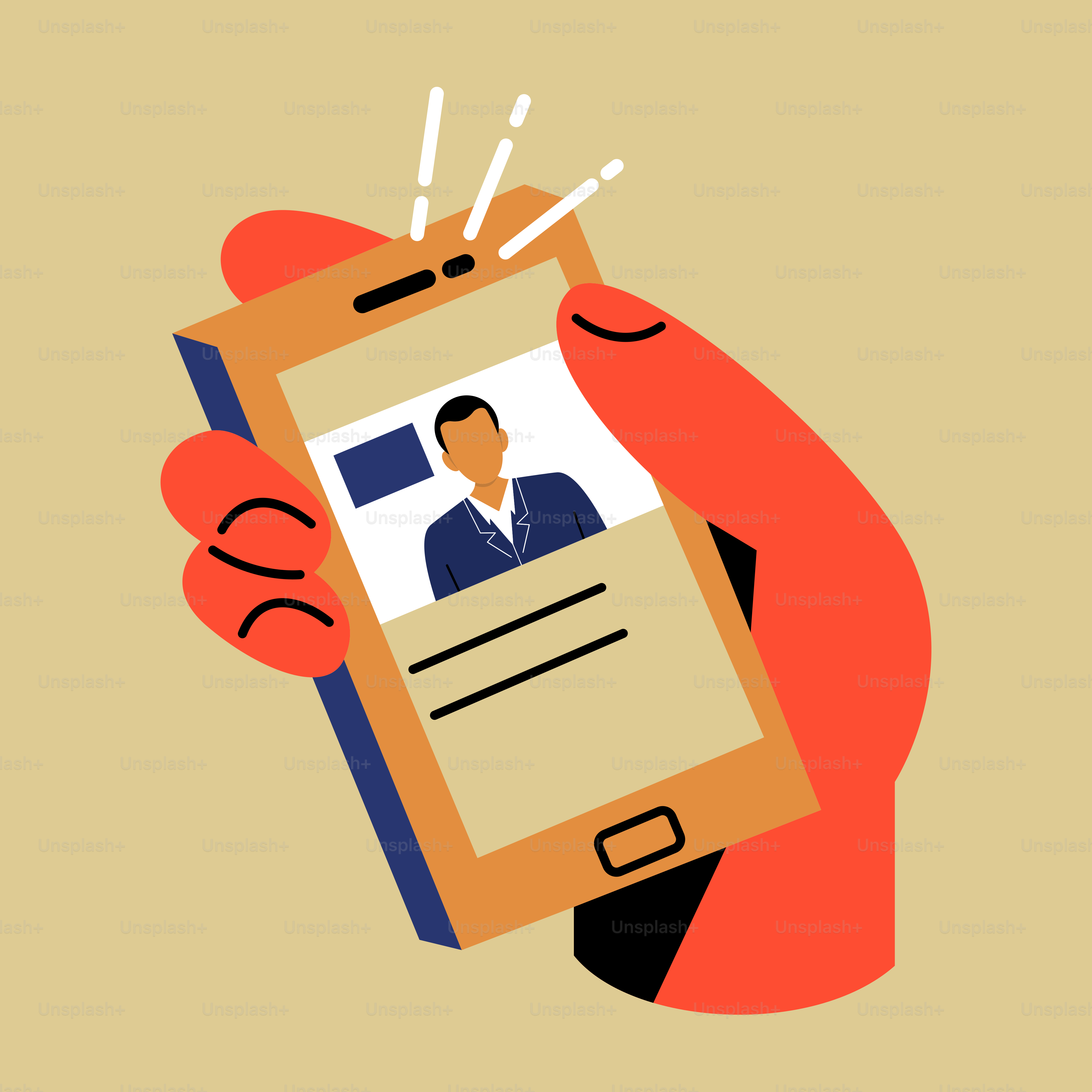 A hand holding a cell phone with a picture of a man on it