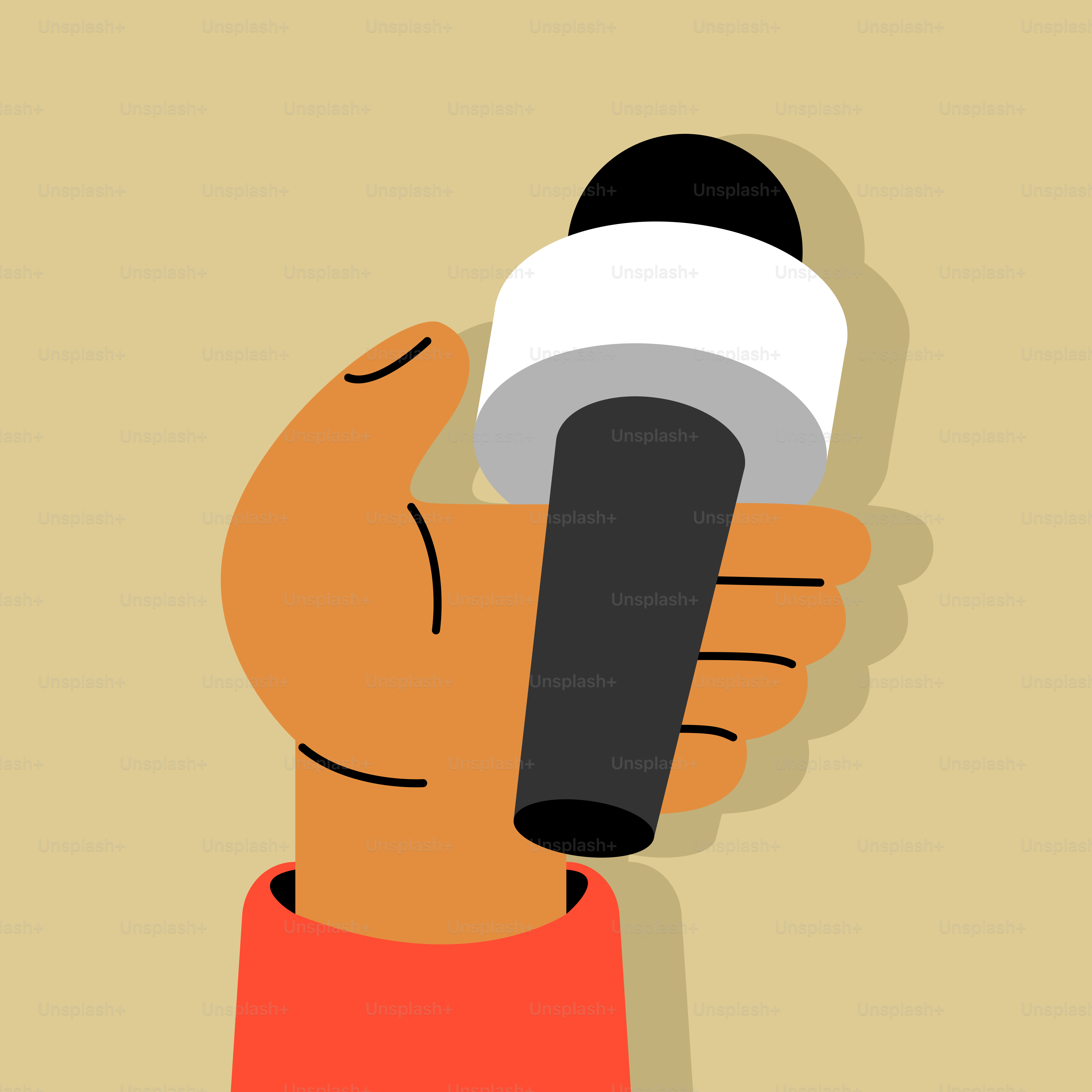 A person holding a hair dryer in their hand